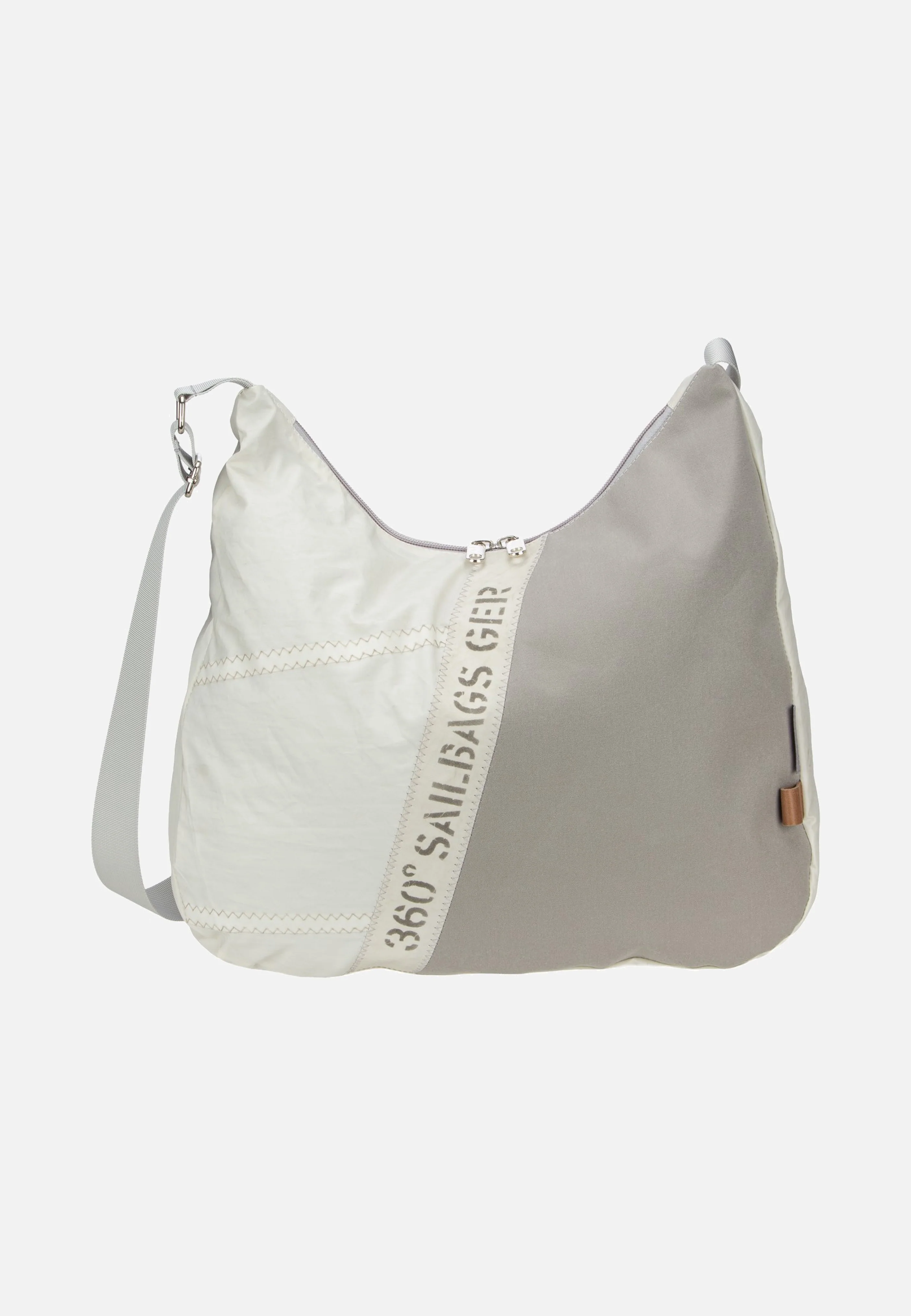 Bucht Stencil Weiss/Grau - Hobo Bag - Image 2