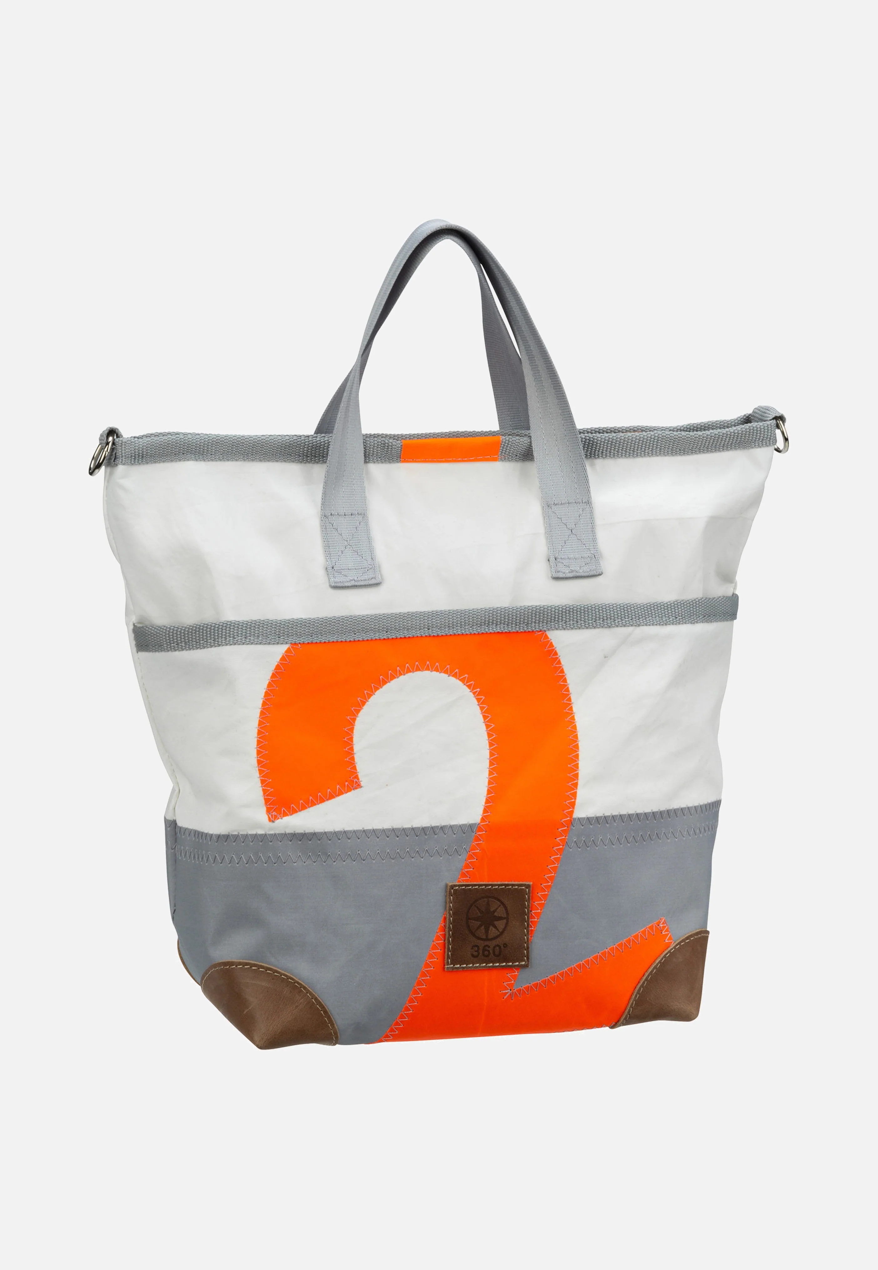 Deern Mini Weiß/Grau mit oranger Zahl - Tote Bag