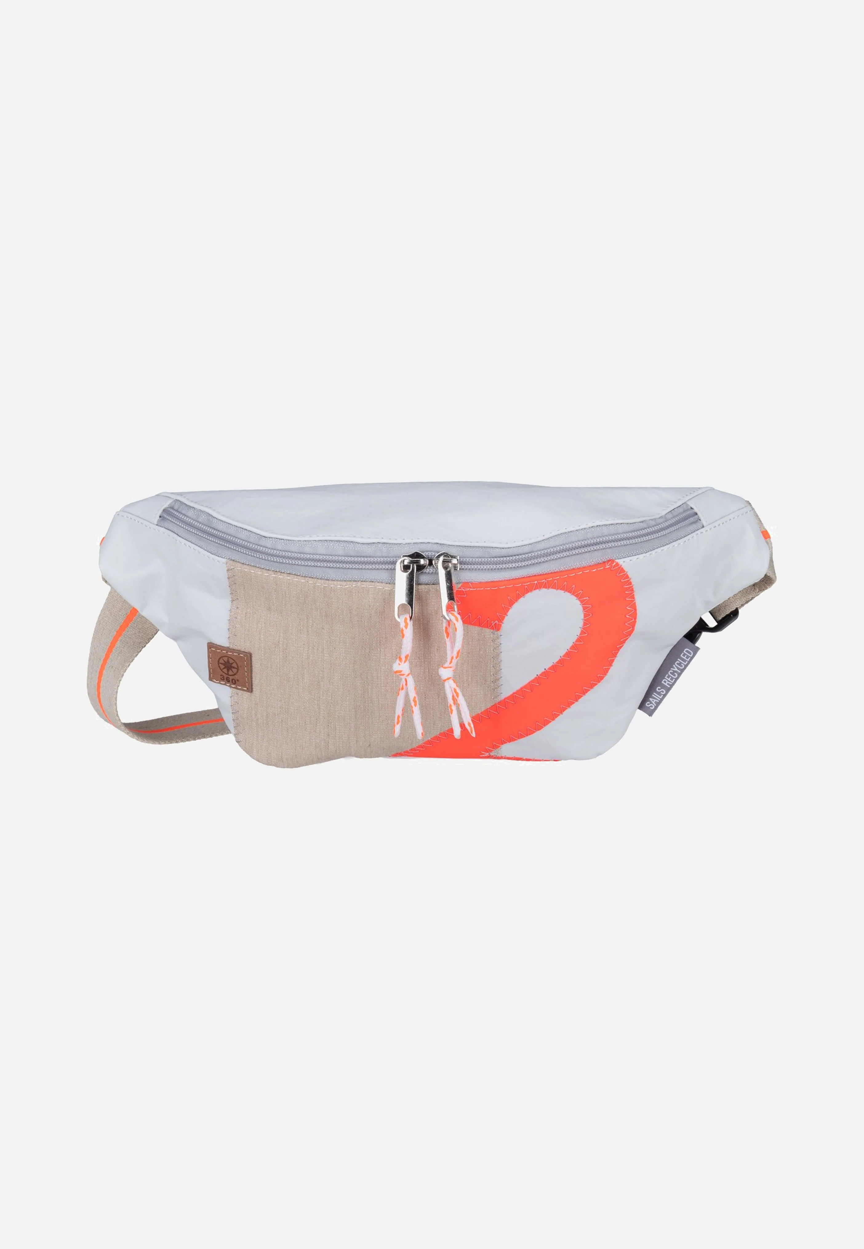 Knoten Weiss/Sand/Zahl Orange - Bauchtasche - Image 3