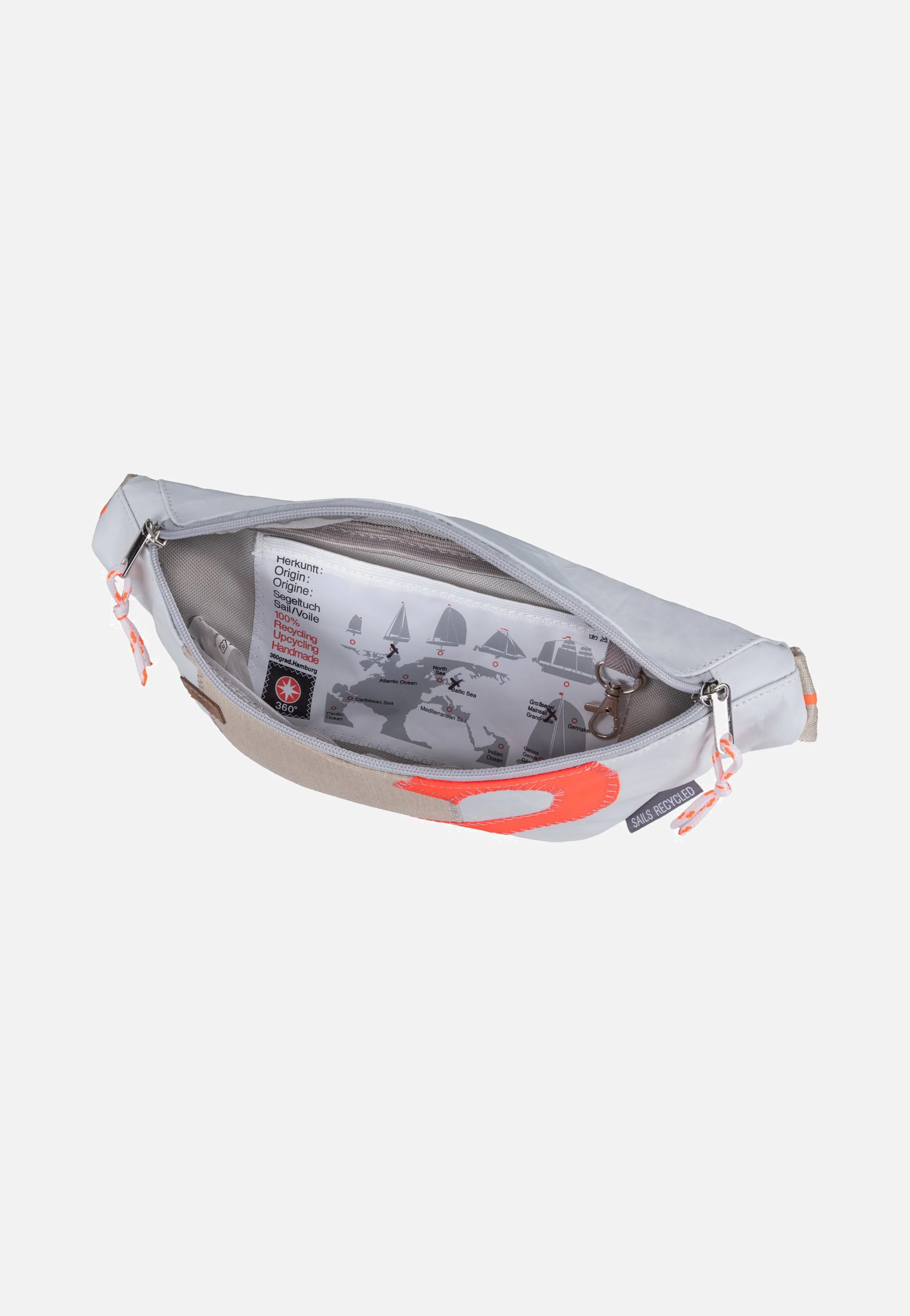 Knoten Weiss/Sand/Zahl Orange - Bauchtasche - Image 5