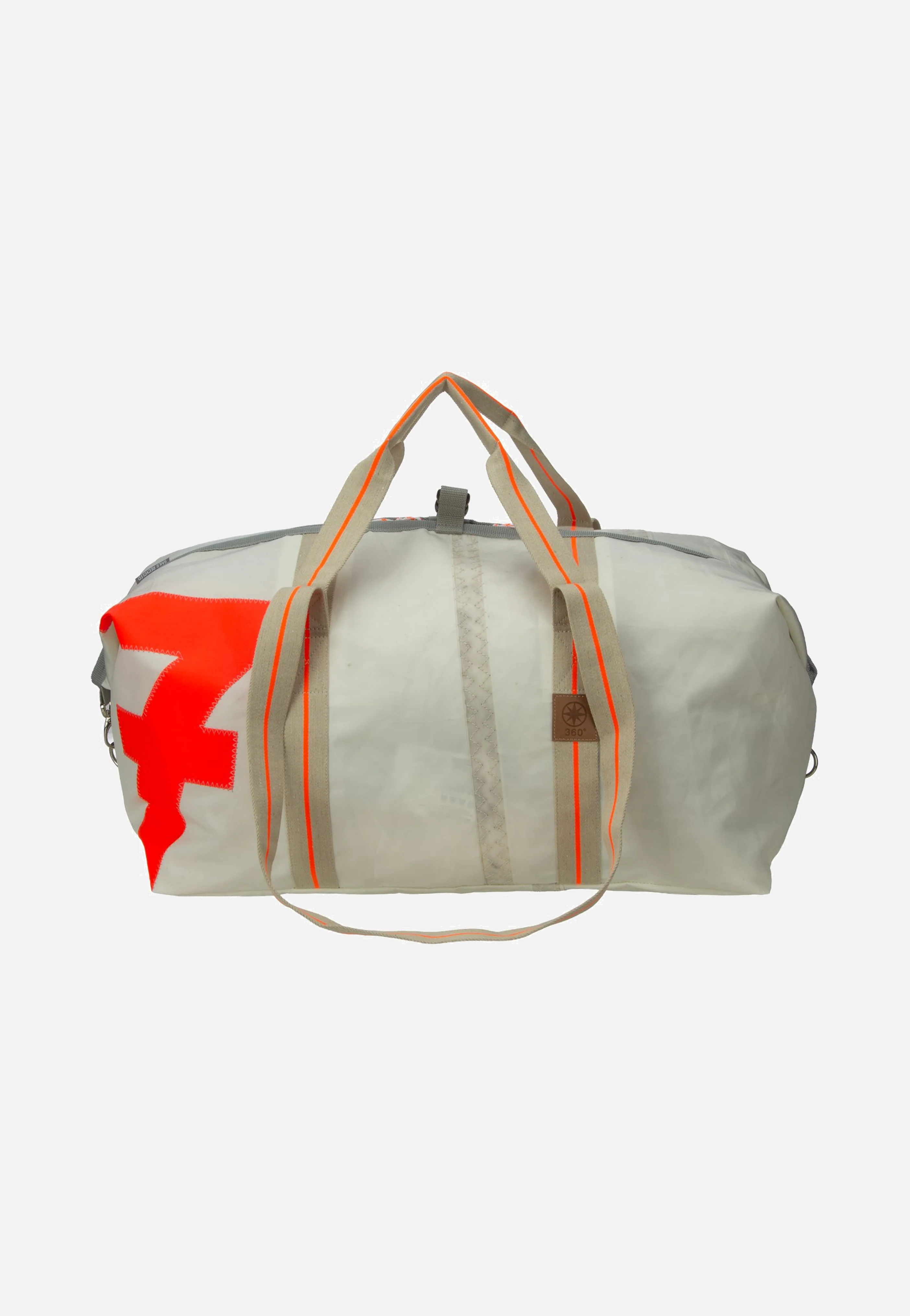 Kutter XL Weiss/Zahl Neonorange - Dufflebag - Image 2