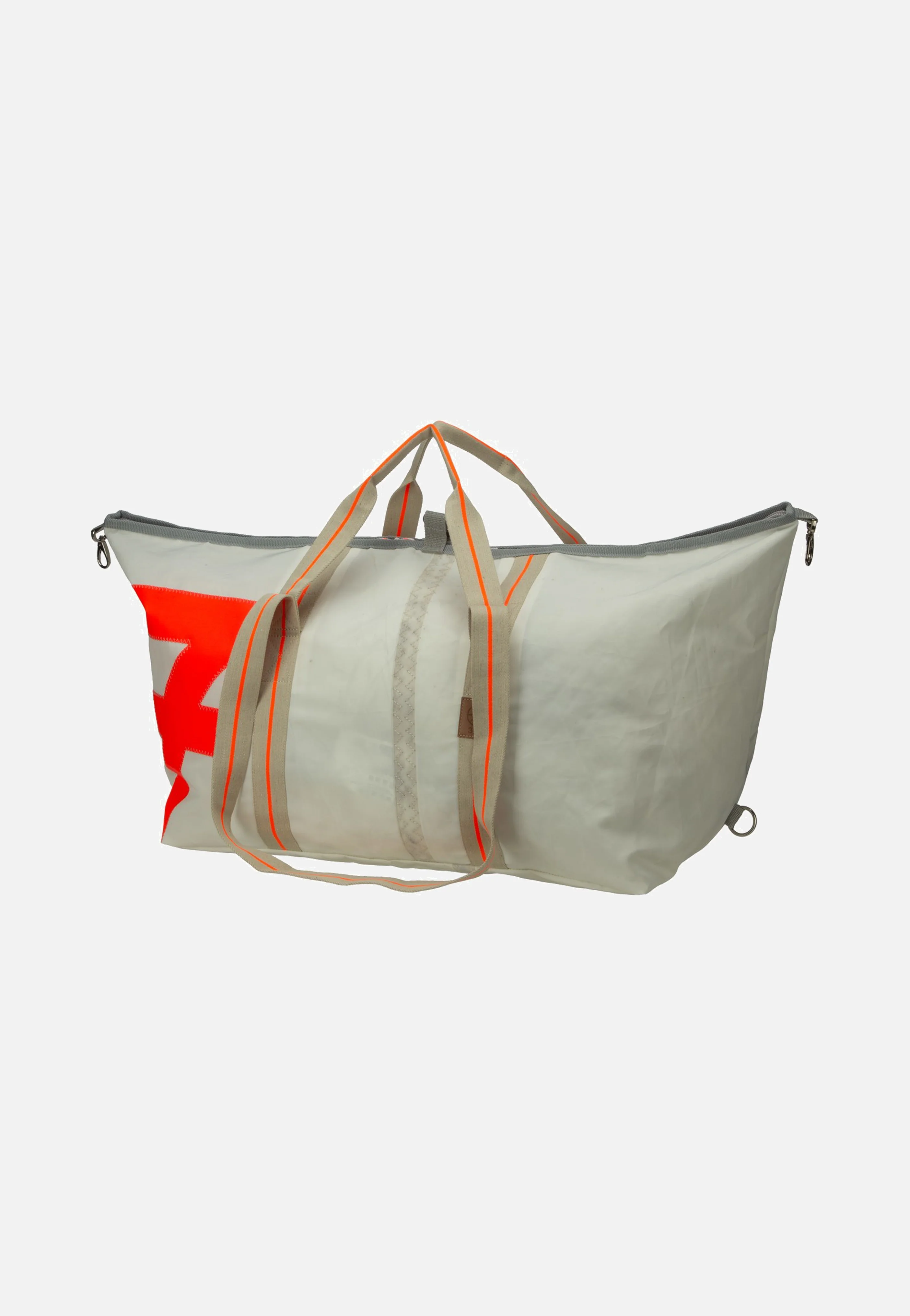 Kutter XL Weiss/Zahl Neonorange - Dufflebag - Image 5