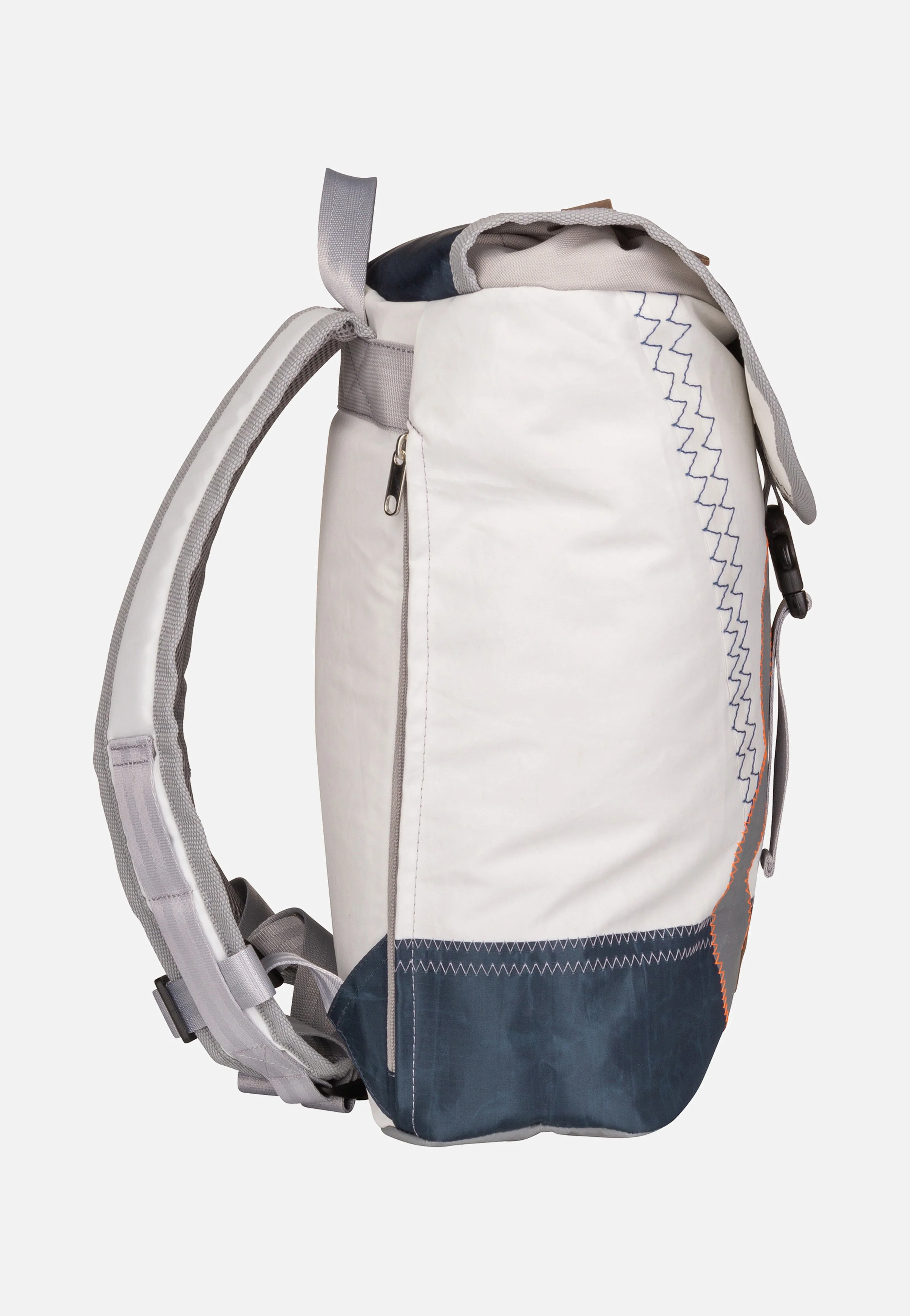 Landgang Mini Weiß/Balken Blau/Zahl Hellgrau - Rucksack - Image 4