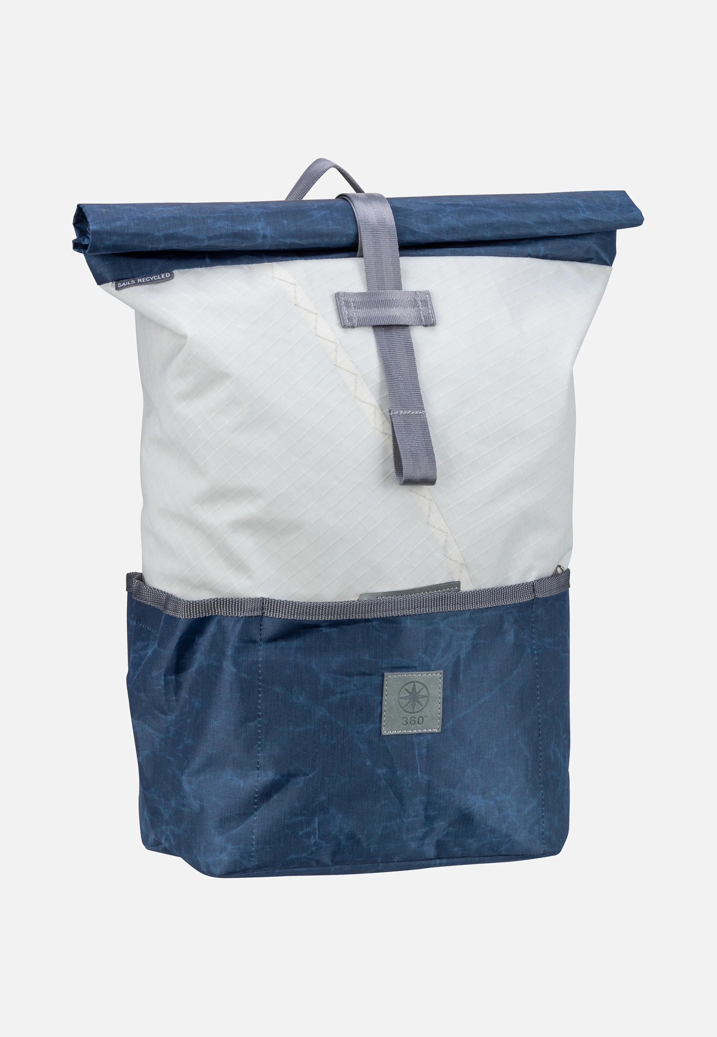 Lotse Blau/Weiß - Rolltop Rucksack