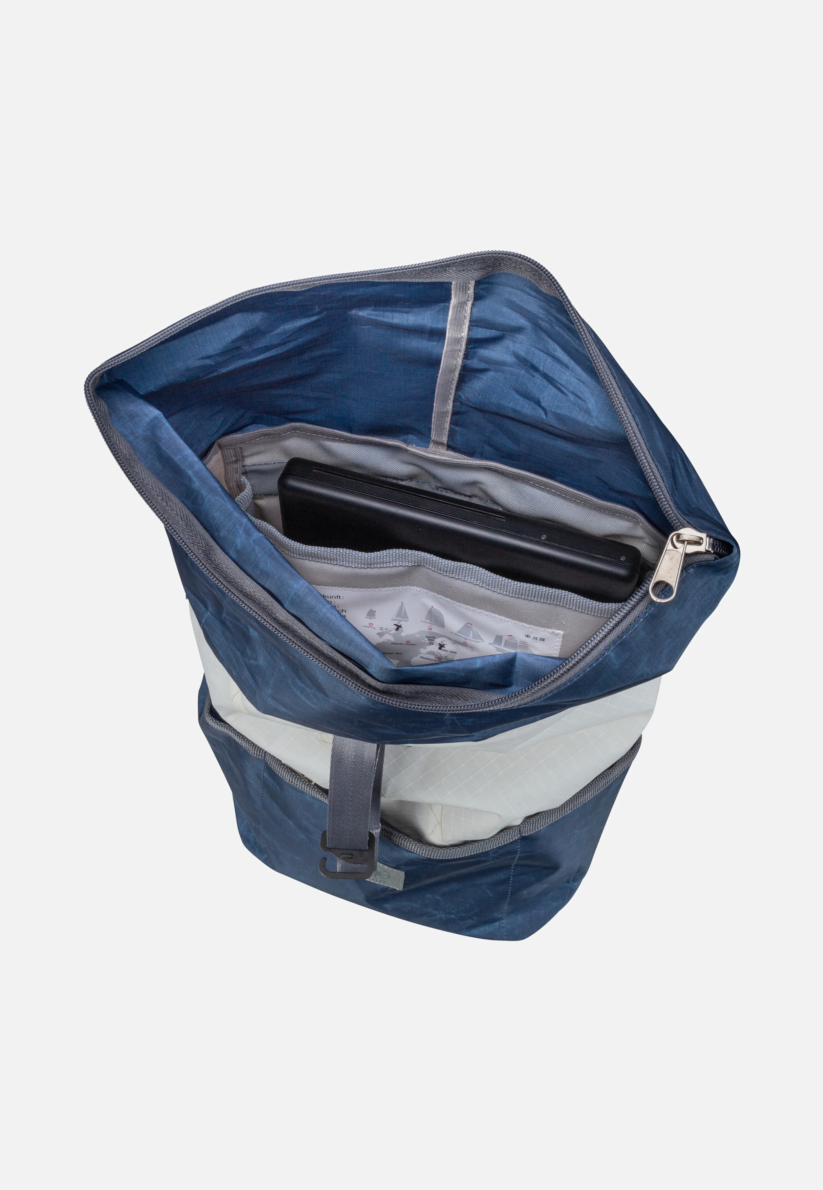 Lotse Blau/Weiß - Rolltop Rucksack - Image 3