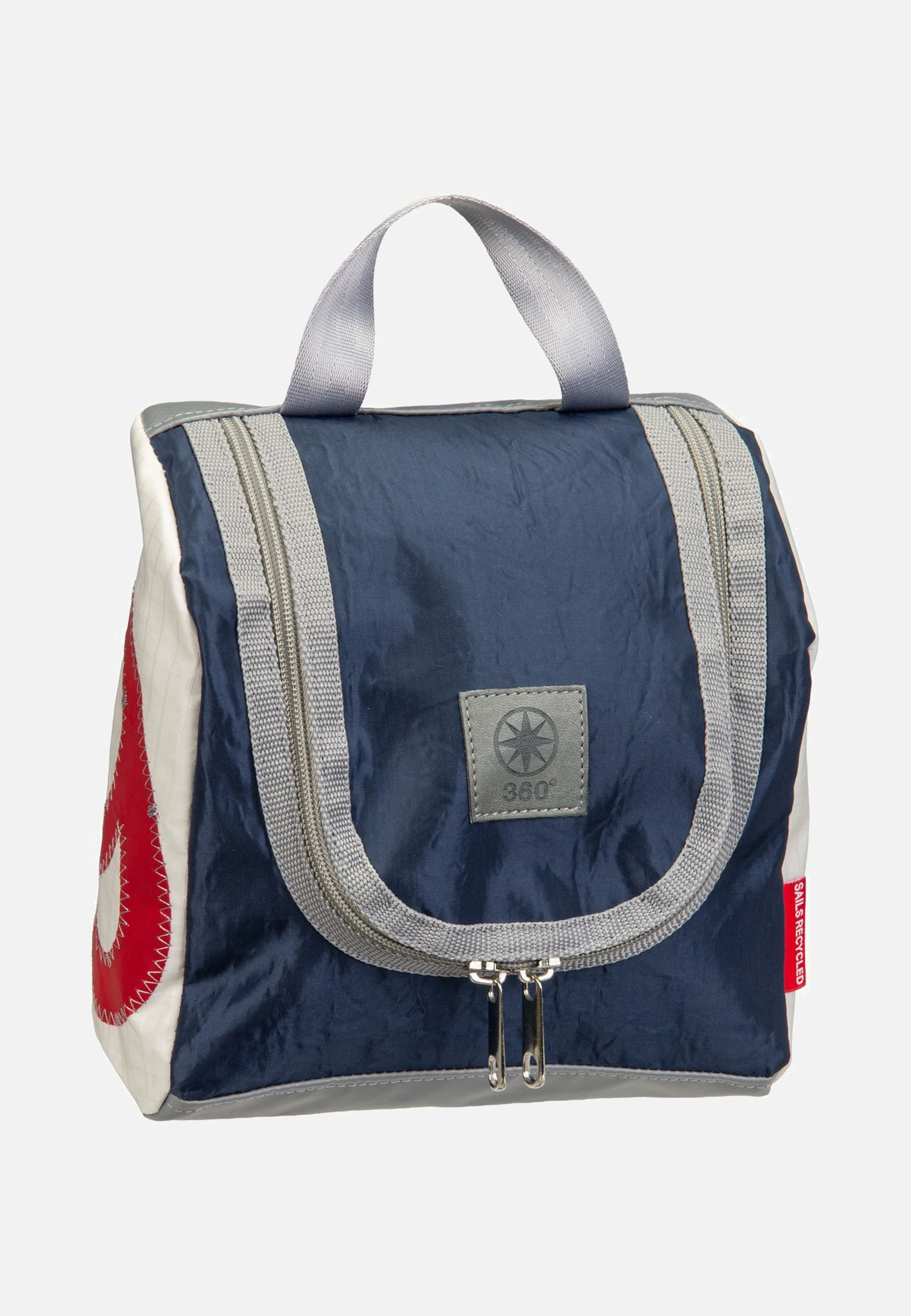 Matrose XL Weiss/Vintage Blau/Zahl Rot - Kulturbeutel