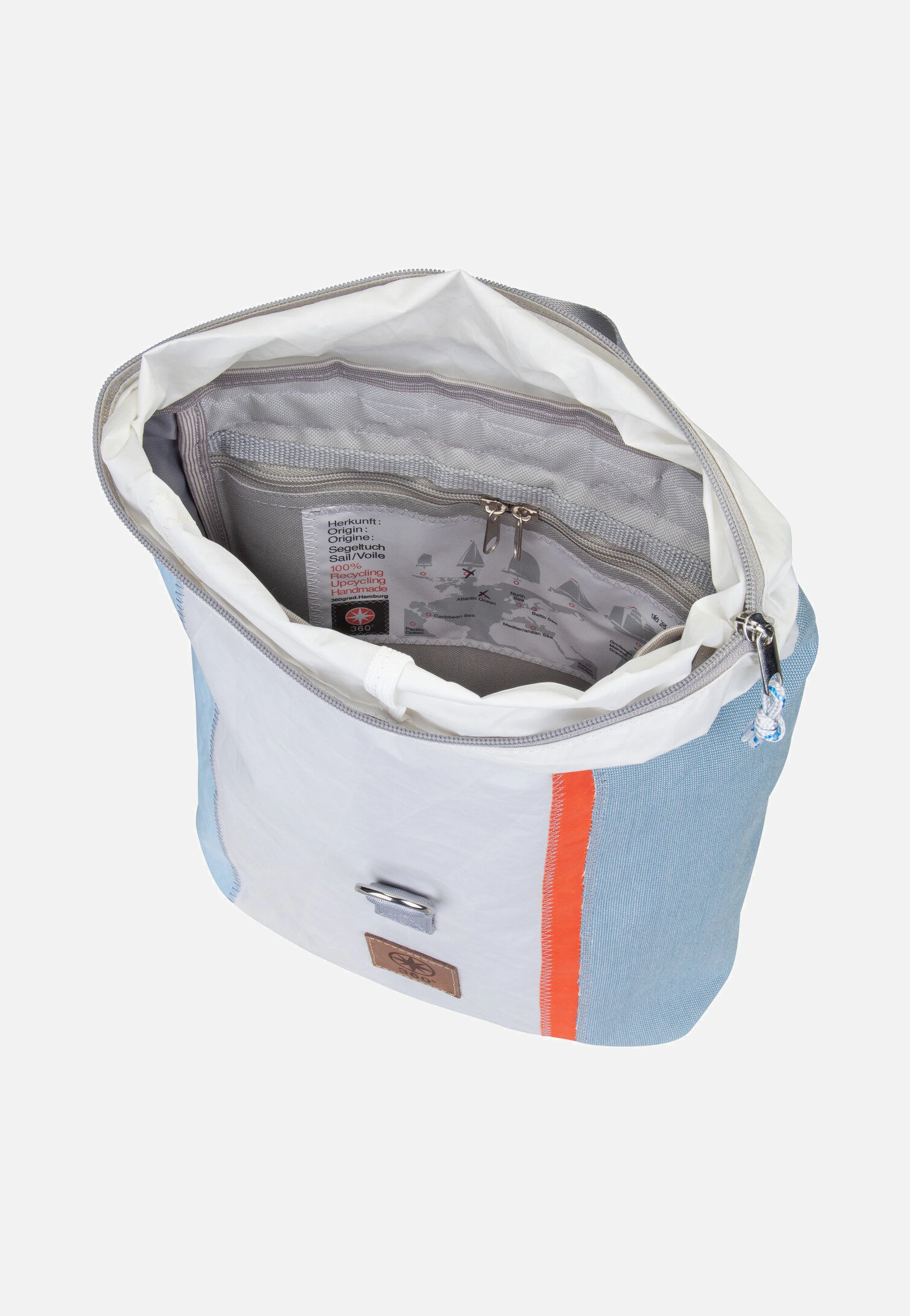 Möwe Weel-Weiß/Hellblau/Orange/Gelb - Rucksack - Image 3