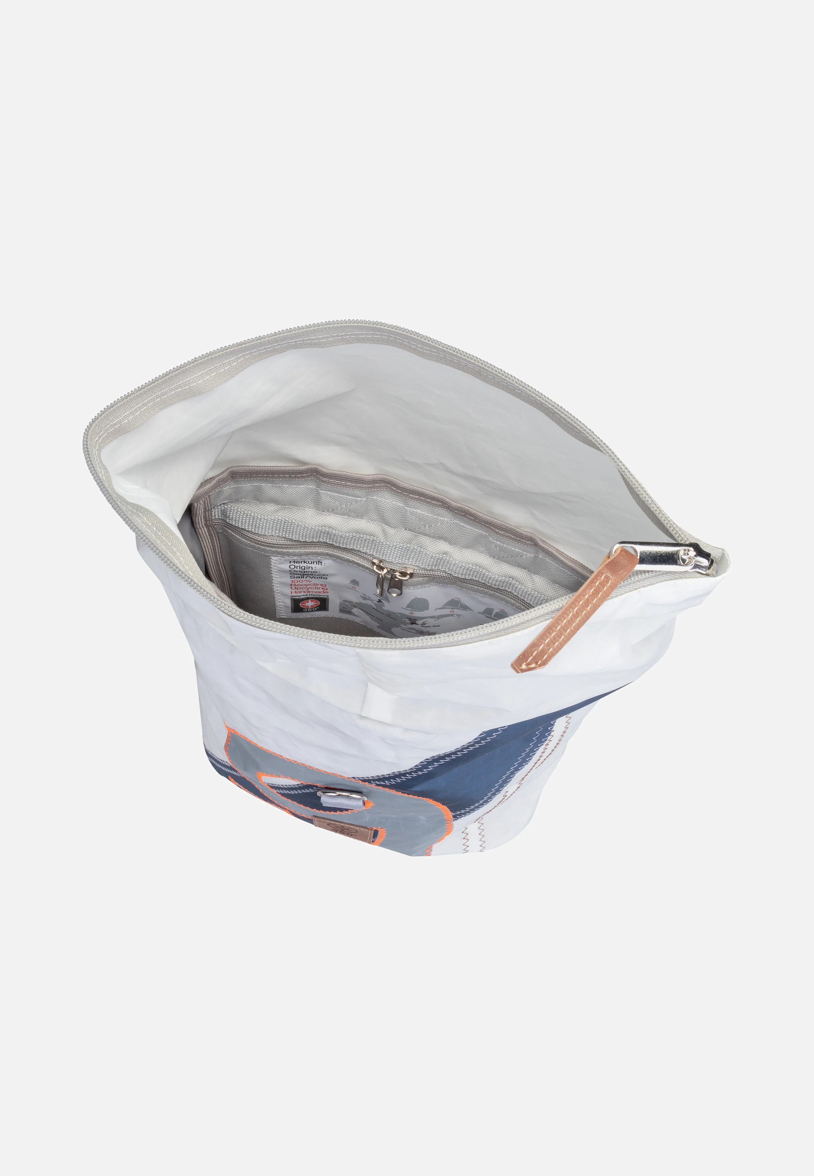 Möwe Weiß/Streifen Blau/Zahl Grau - Rucksack - Image 3