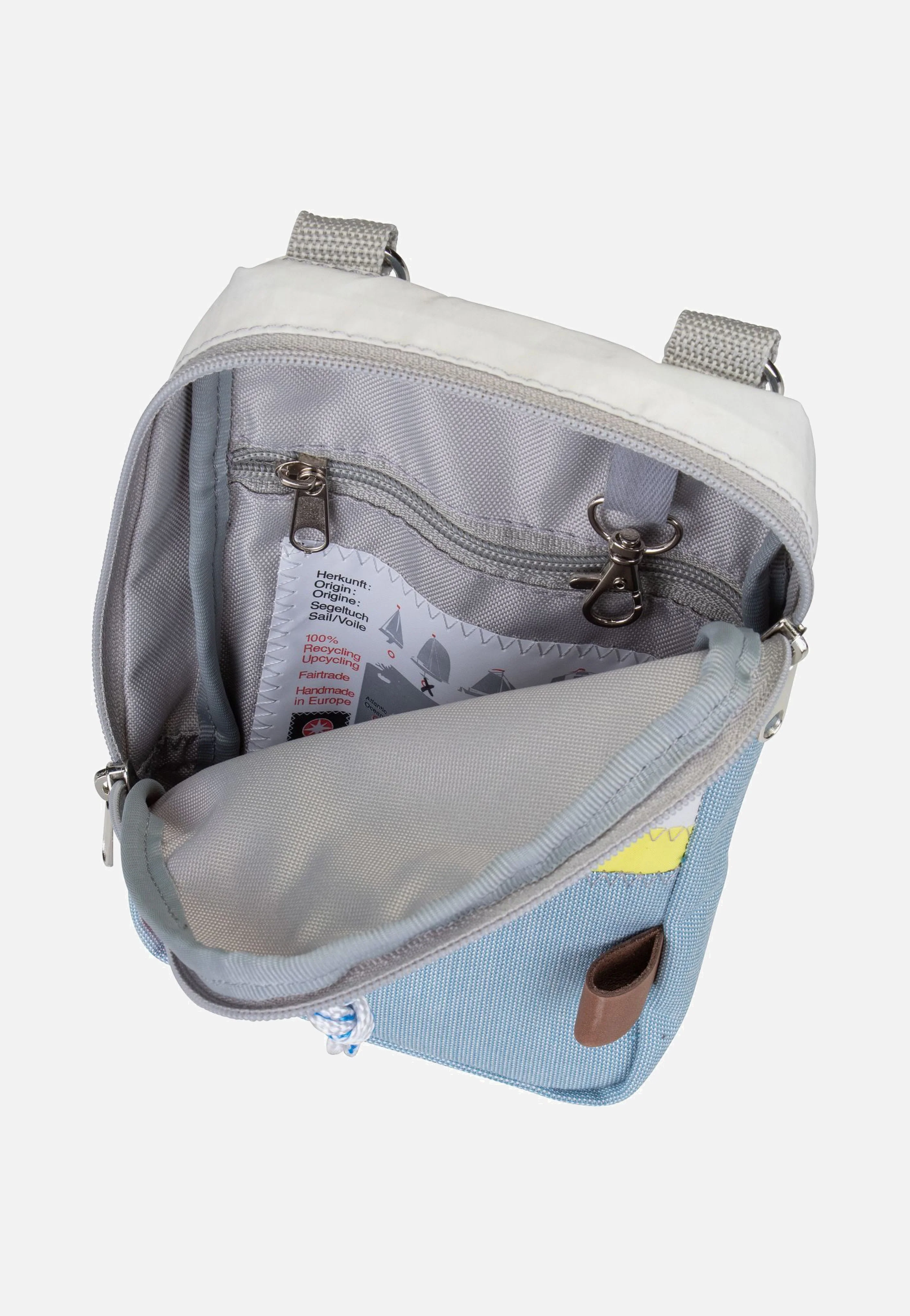 Nautik Weel-Weiß/Hellblau/Orange/Gelb - Bauchtasche - Image 3