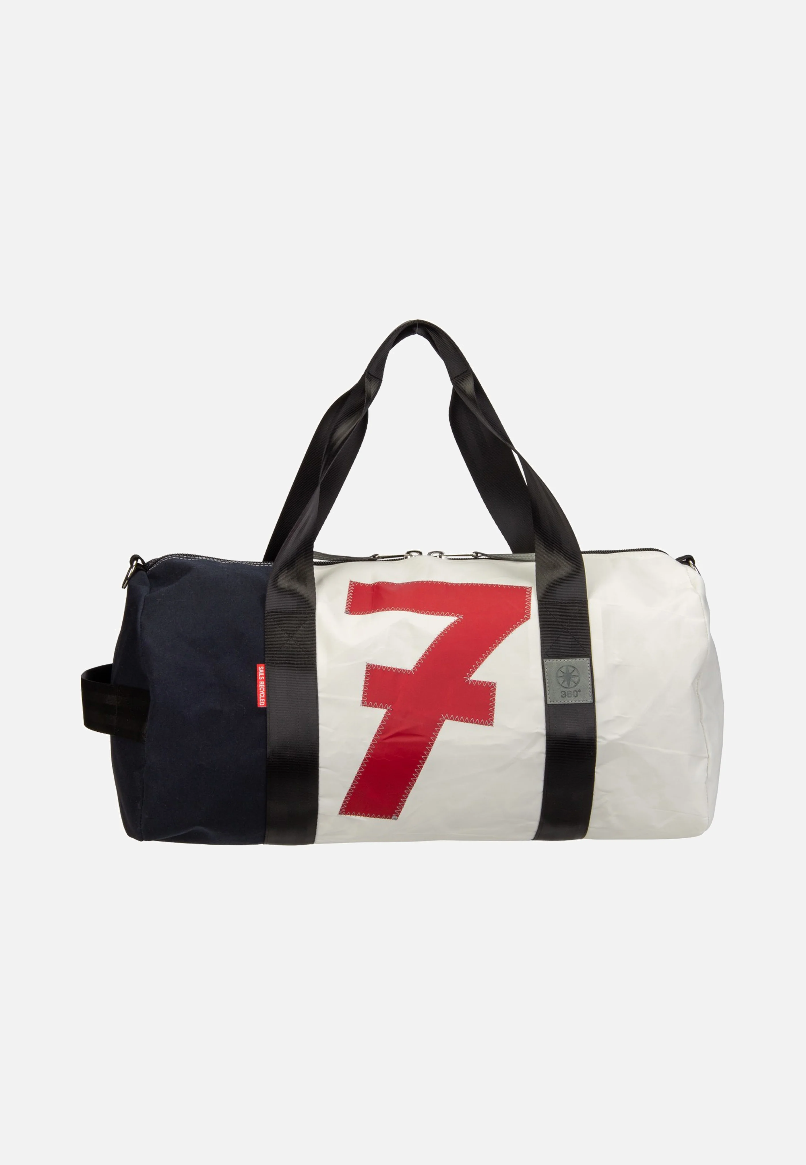 Pirat Weiss/Navy/Zahl Rot - Dufflebag - Image 2