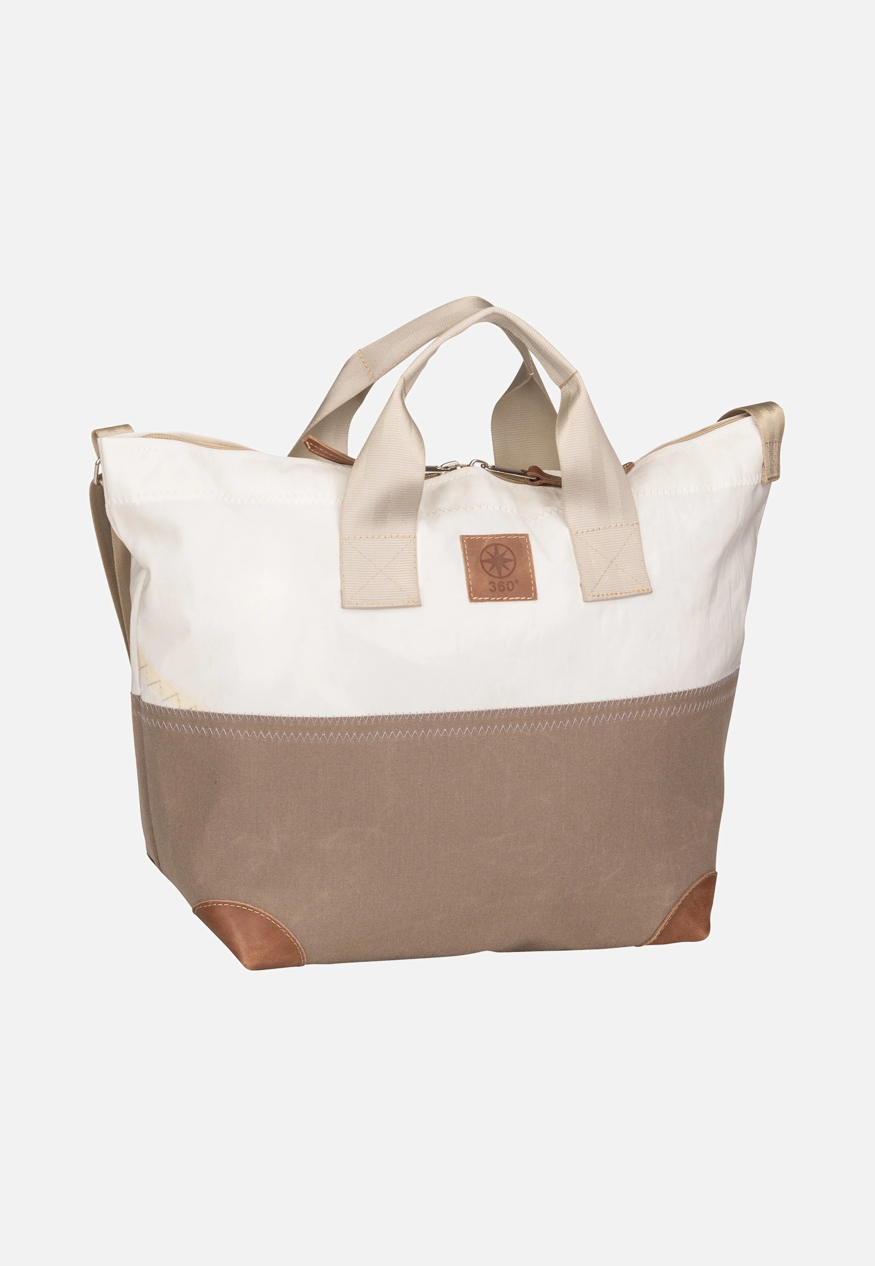Suutje Weiß/Balken Taupe - Crossbody Bag