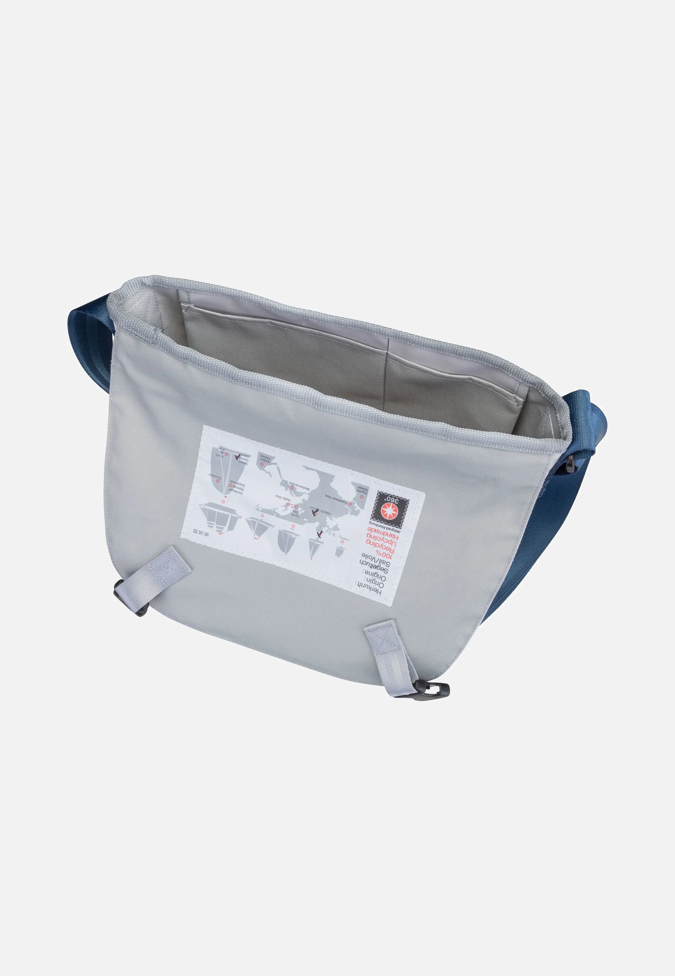 Törn Weiß/Streifen Blau/Zahl Grau - Messenger Bag - Image 4
