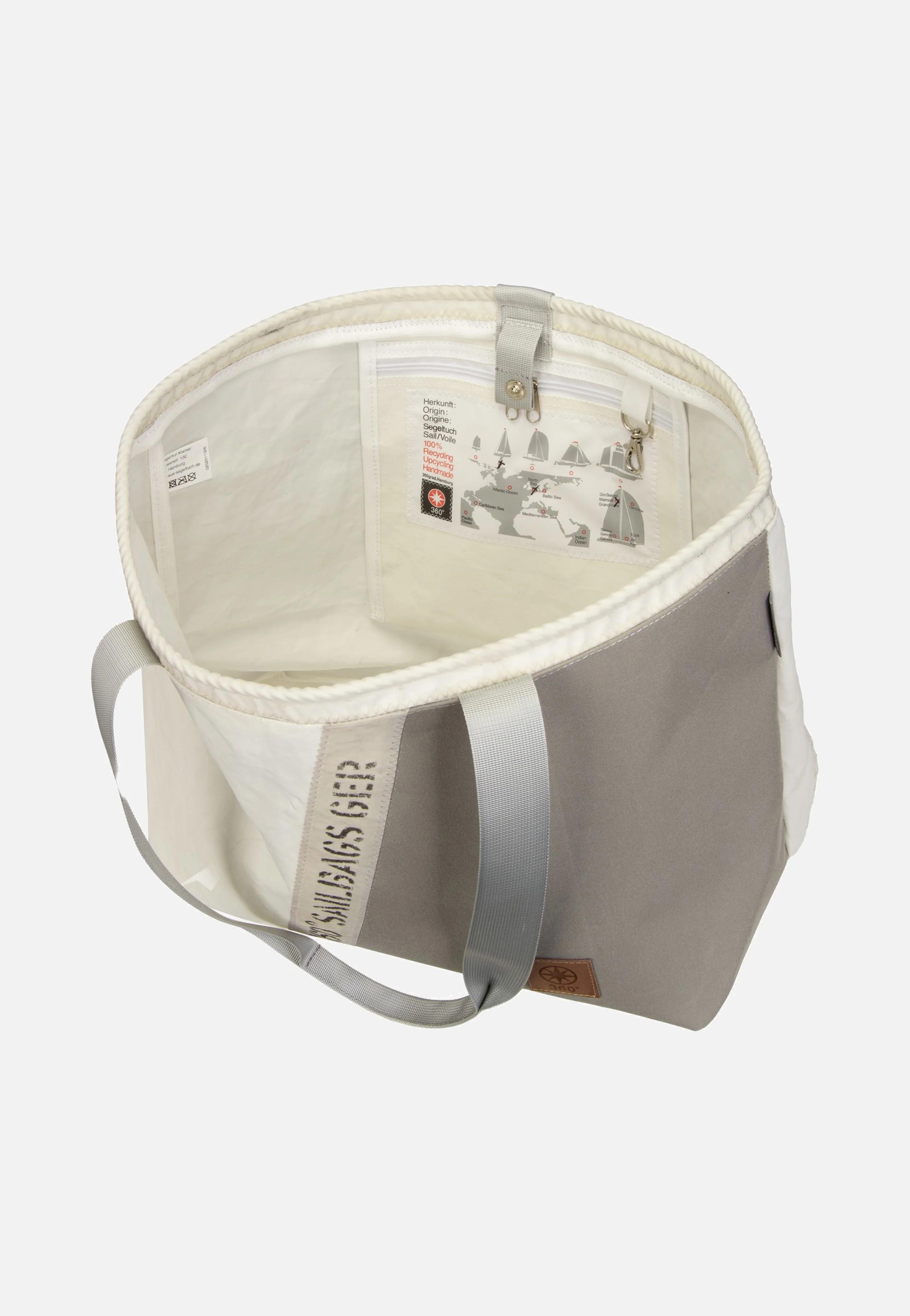 Watt Stencil Weiss/Grau - Shopper - Image 5