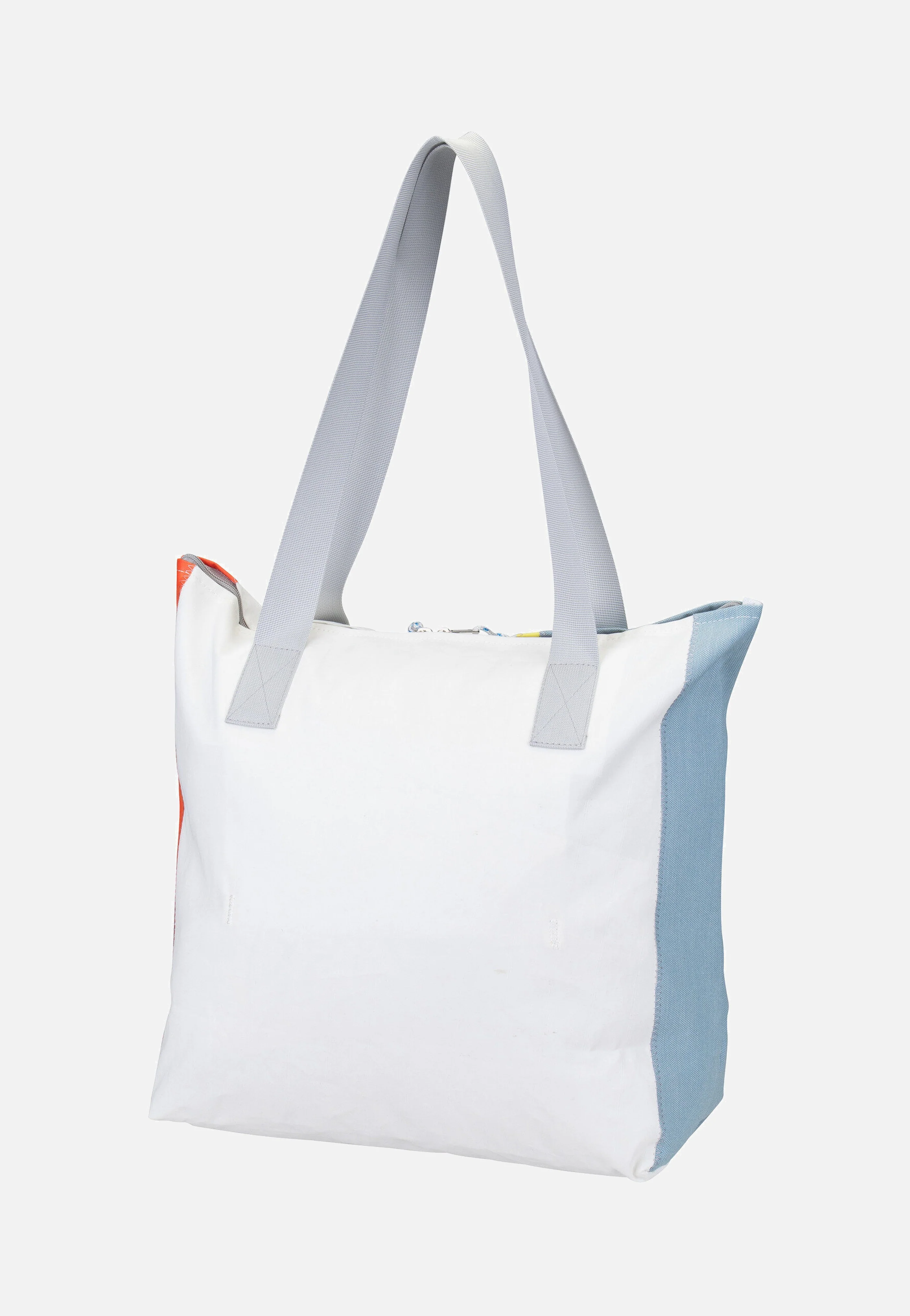 Welle Weel-Weiß/Hellblau/Orange/Gelb - Shopper - Image 2