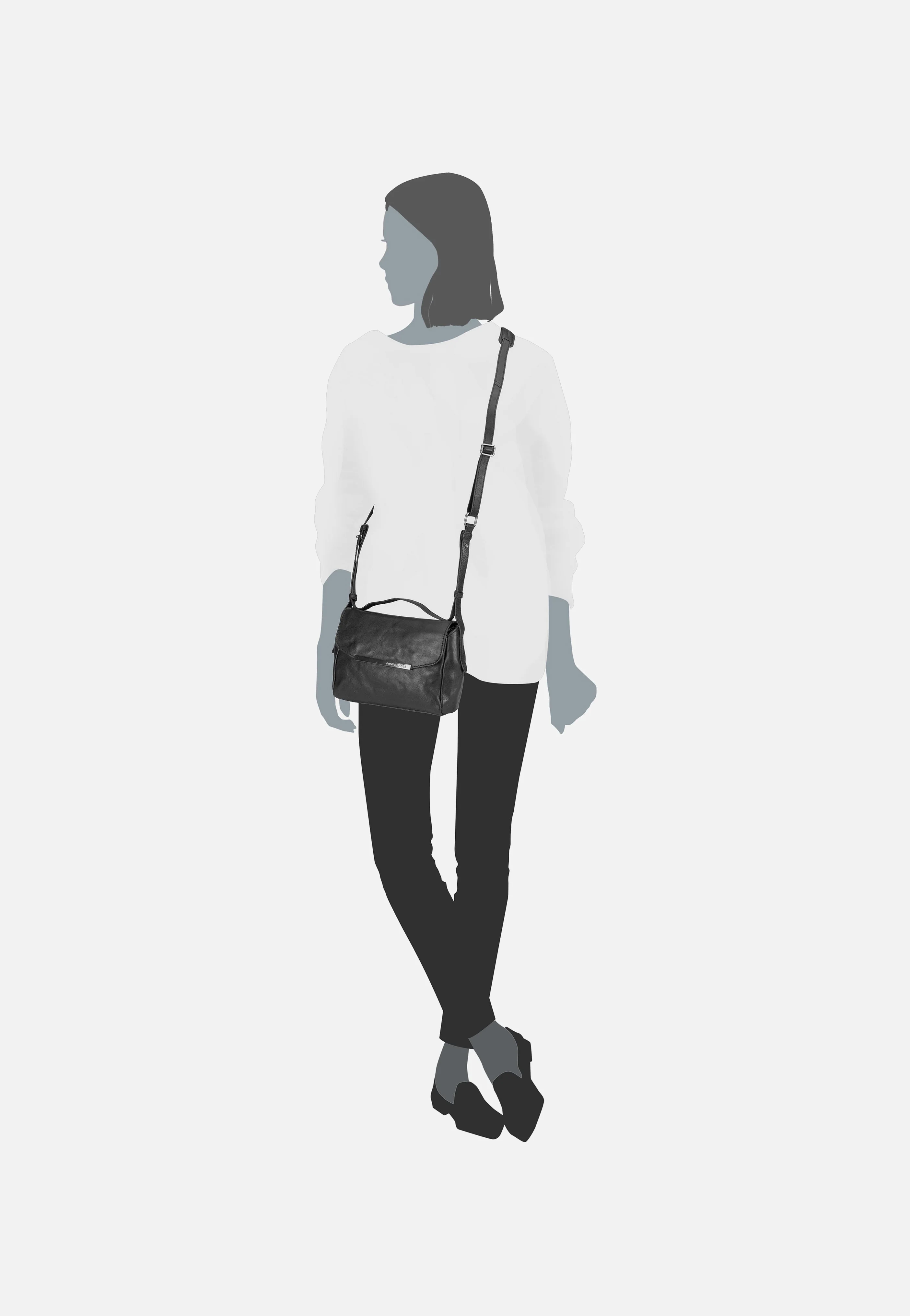 Mrs. Bao Bun Black Smoke - Crossbody Bag - Image 6