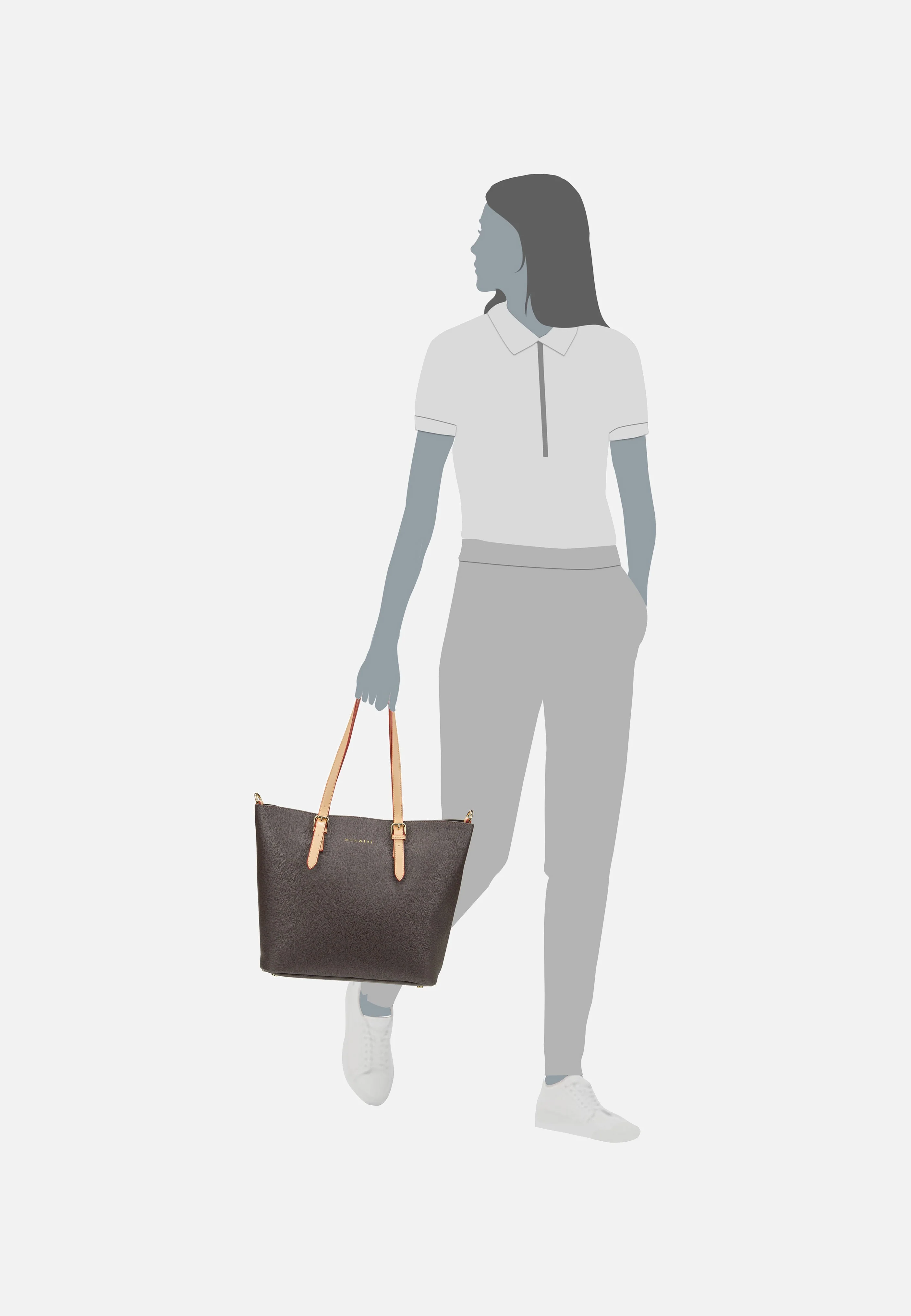 Ella L Dunkelbraun - Shopper - Image 6