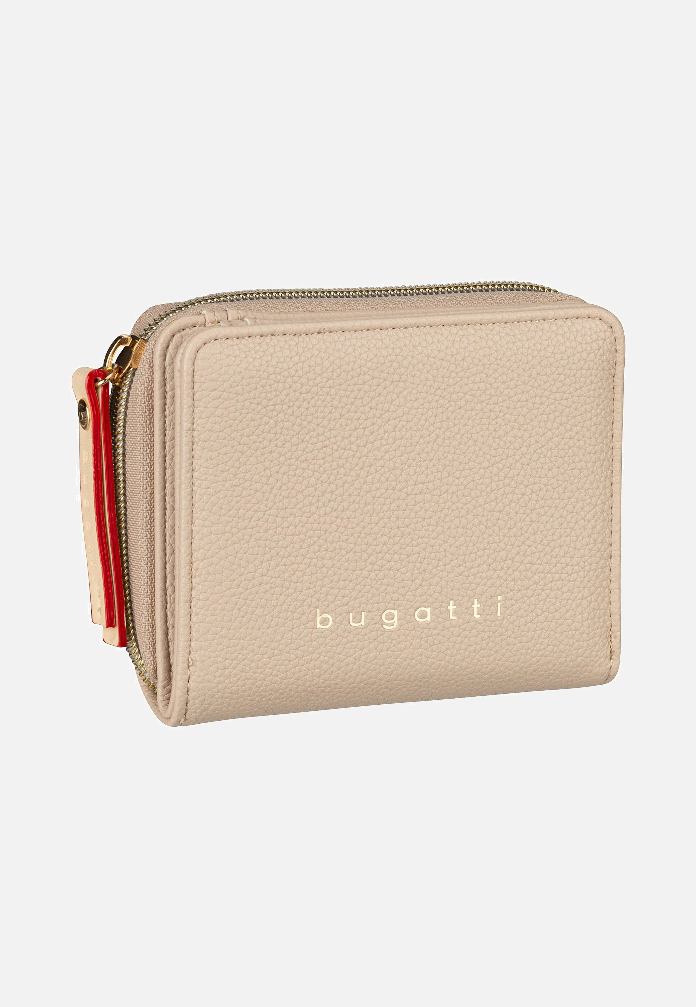 Ella Zipped Ladies Purse Beige - Portemonnaie
