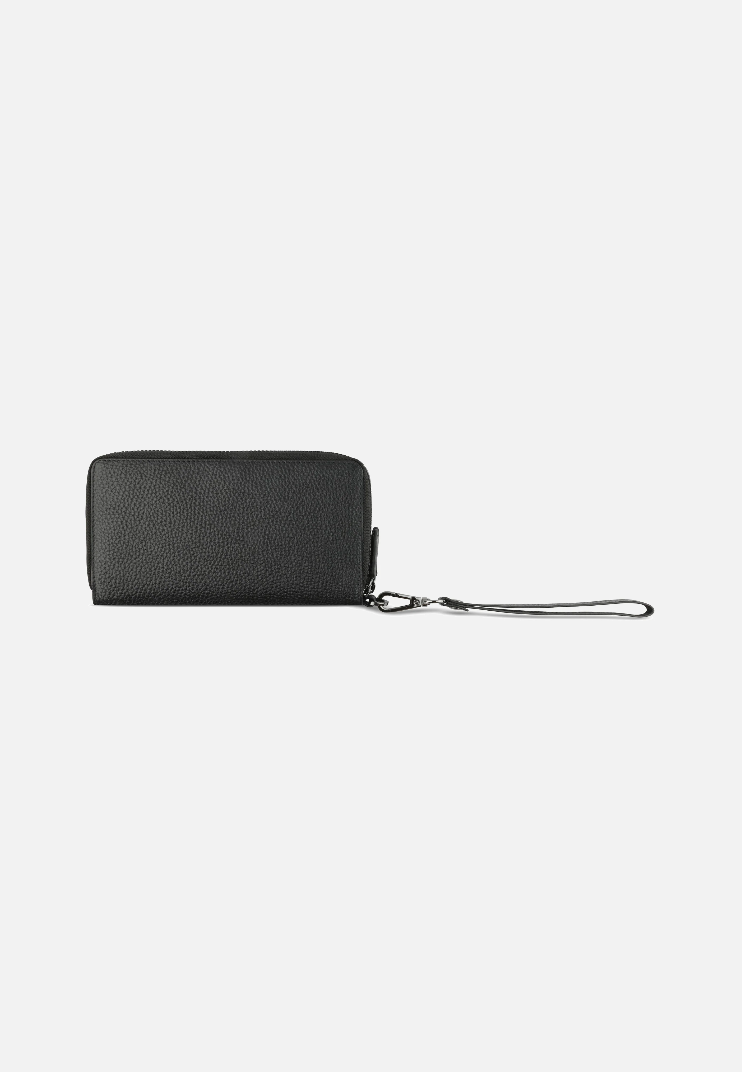 Elsa Ladies Double Zip Schwarz - Portemonnaie - Image 3