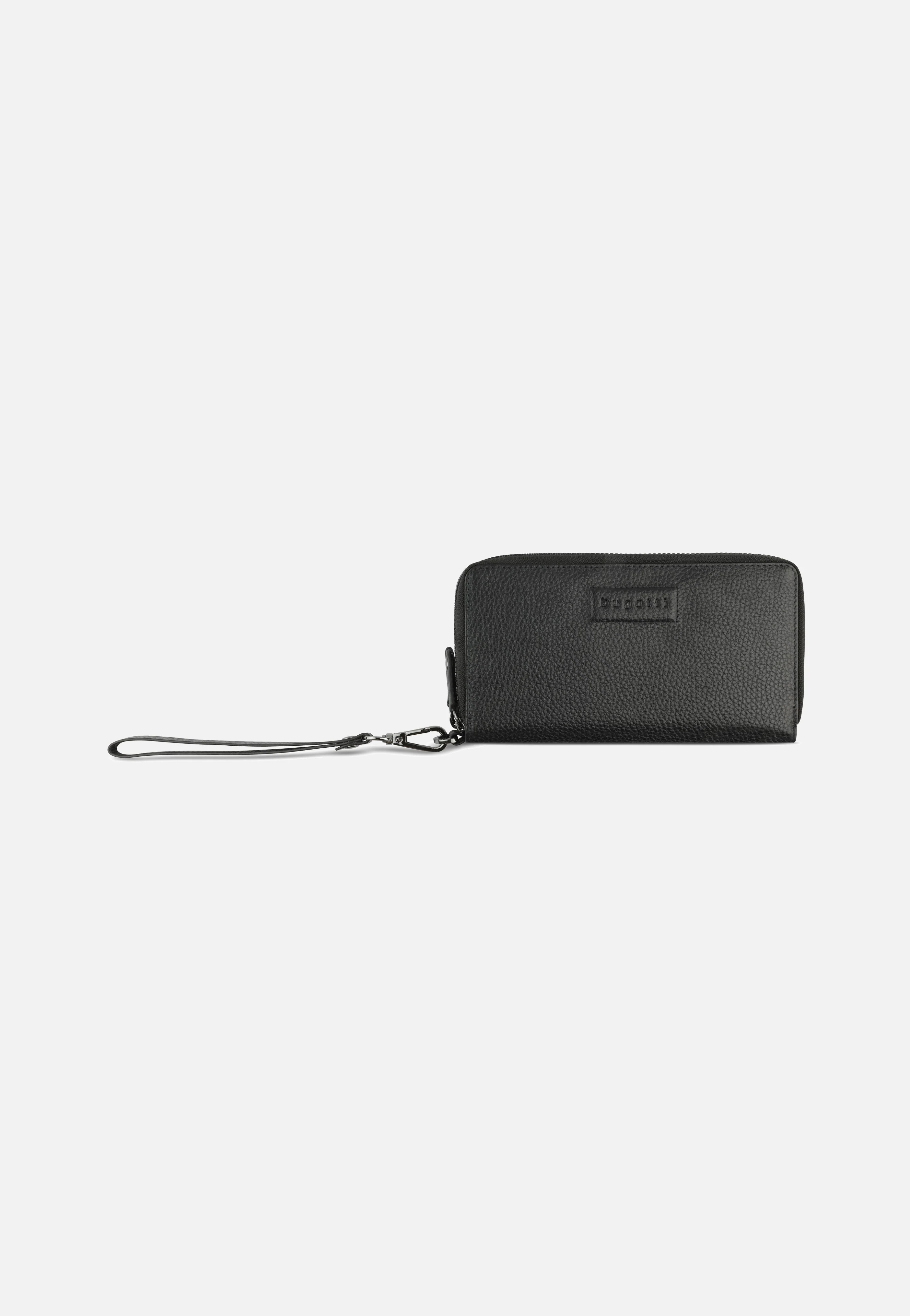 Elsa Ladies Double Zip Schwarz - Portemonnaie - Image 5