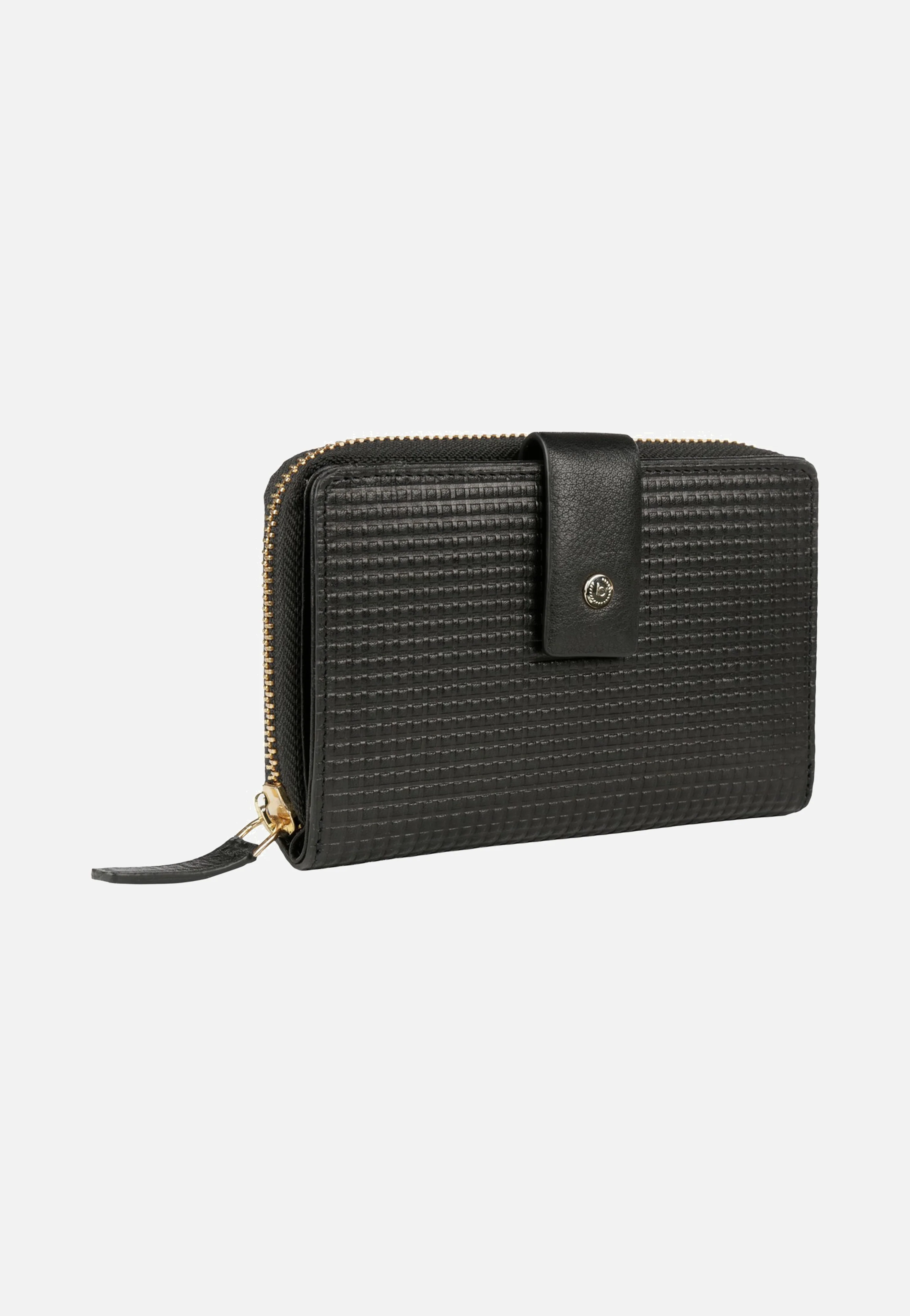 Noemi Ladies Zip Wallet M Black - Portemonnaie
