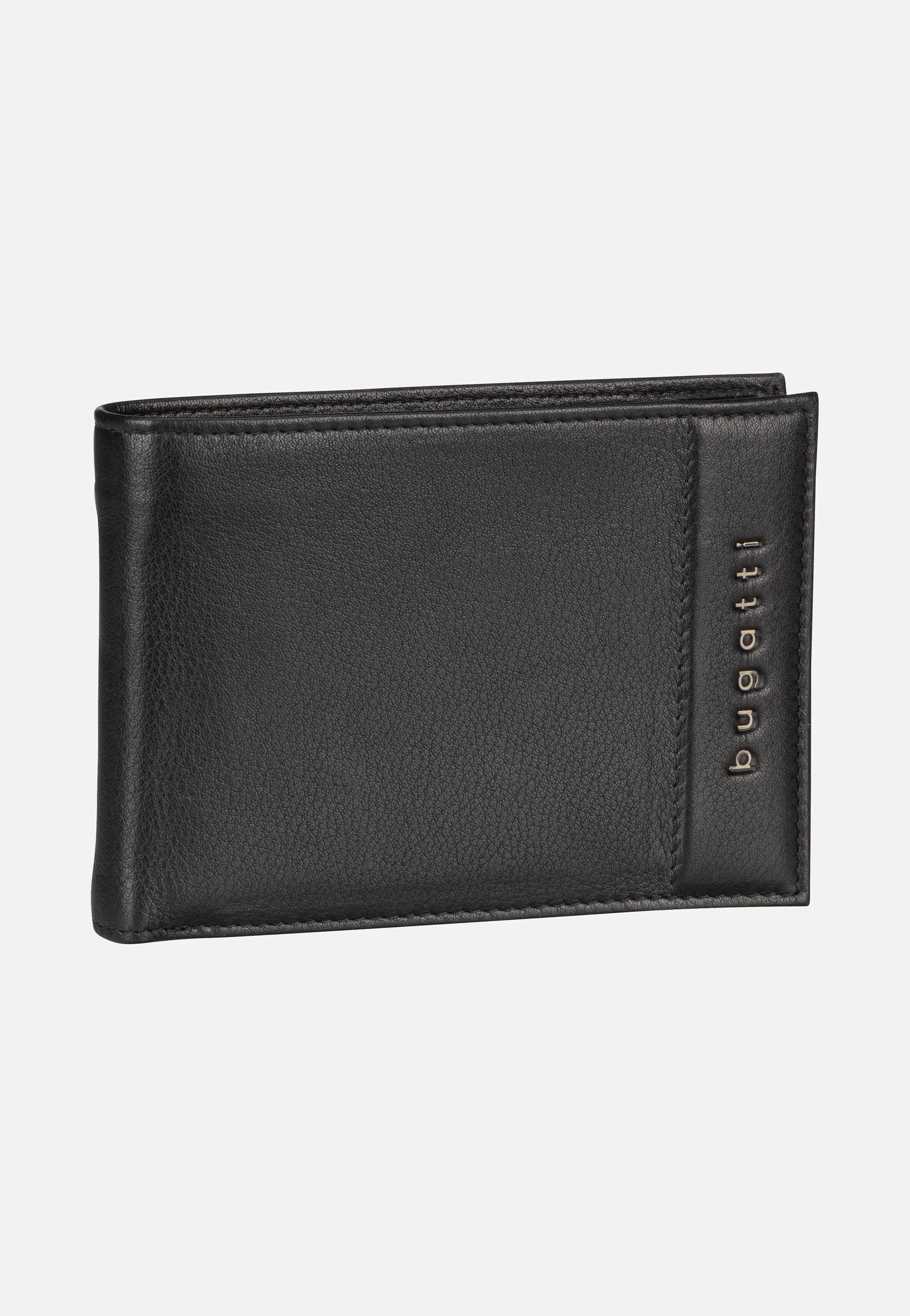 Nome Horizontal with Flap II Schwarz - Portemonnaie