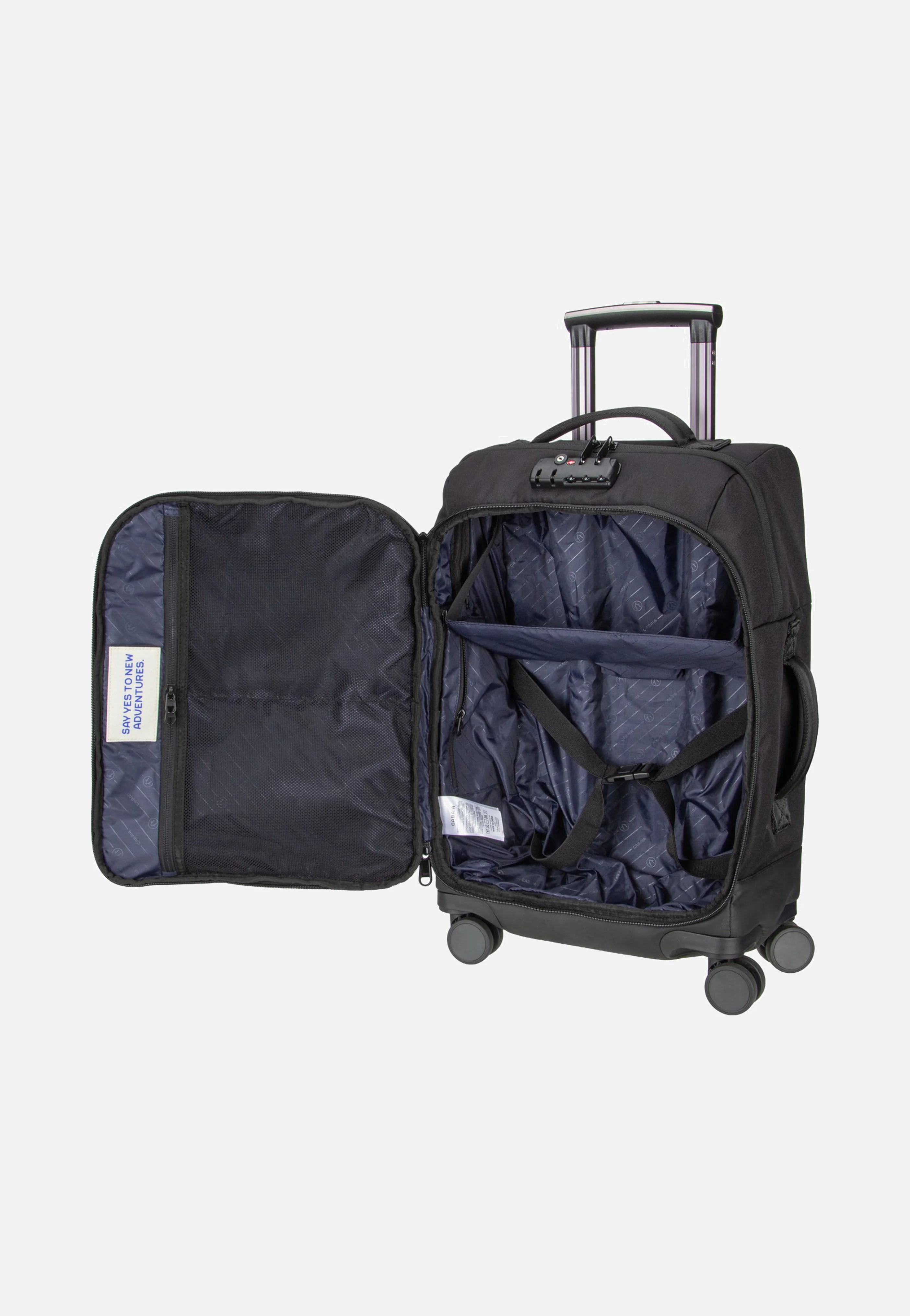 Soft Suitcase 4 Wheels Small Berlin - Koffer - Image 5