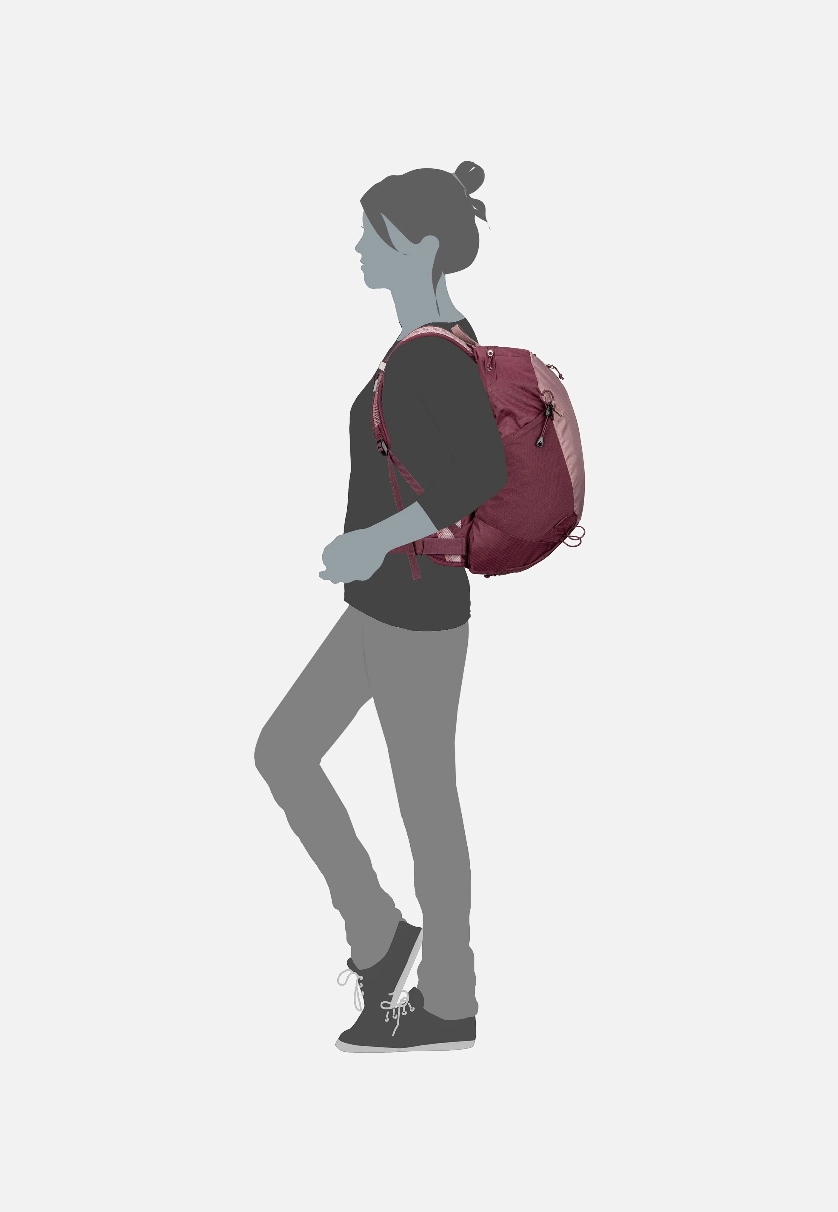 AC Lite 15 SL Ashrose/Cassis - Wanderrucksack - Image 8