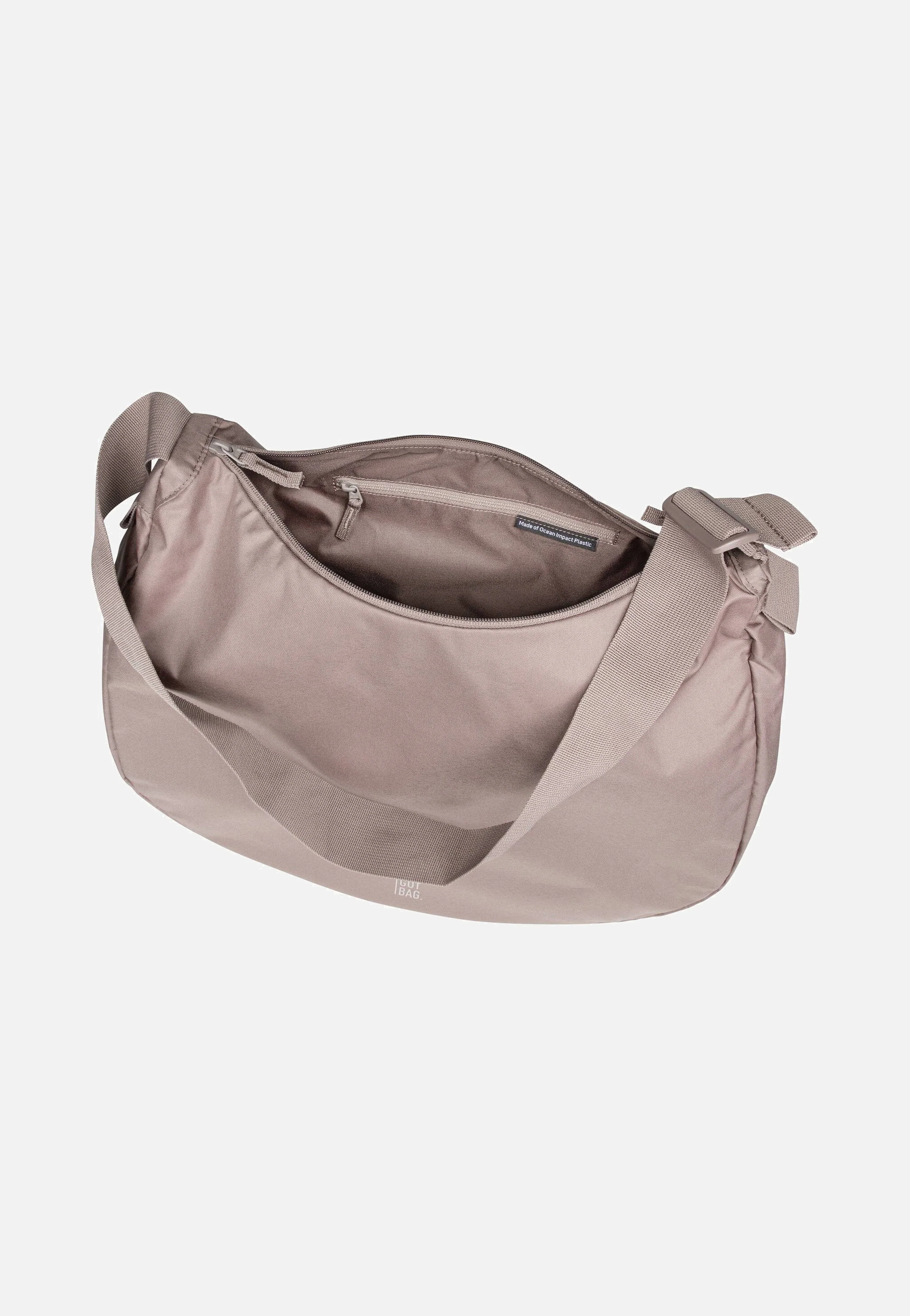 Curved Bag Monochrome Oyster - Hobo Bag - Image 4