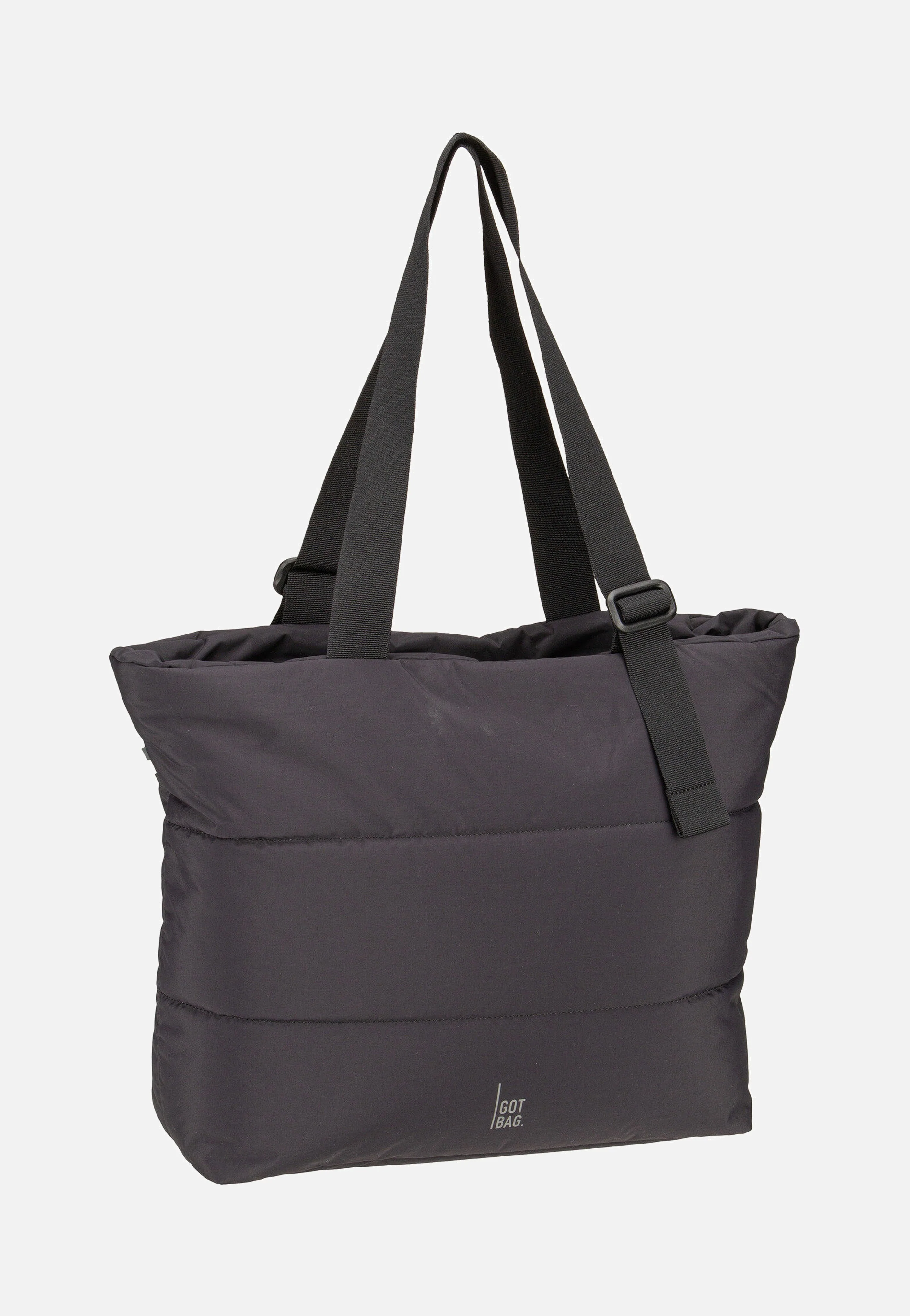 Puffer Tote Bag Monochrome Black - Shopper