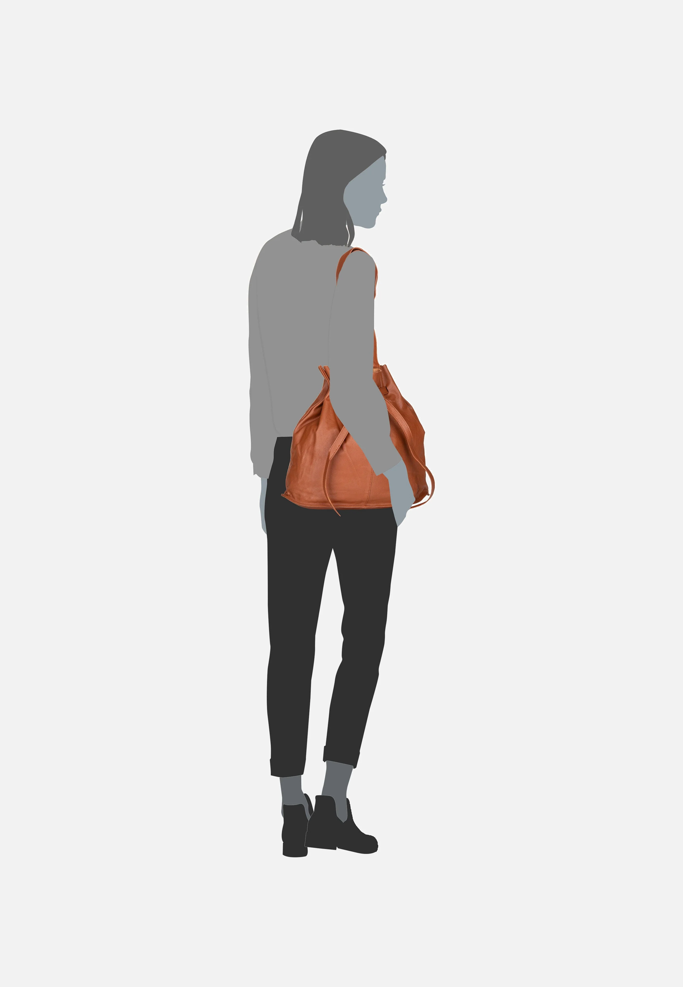 Eva Nappa NR-2M Caramel - Bucket Bag - Image 6