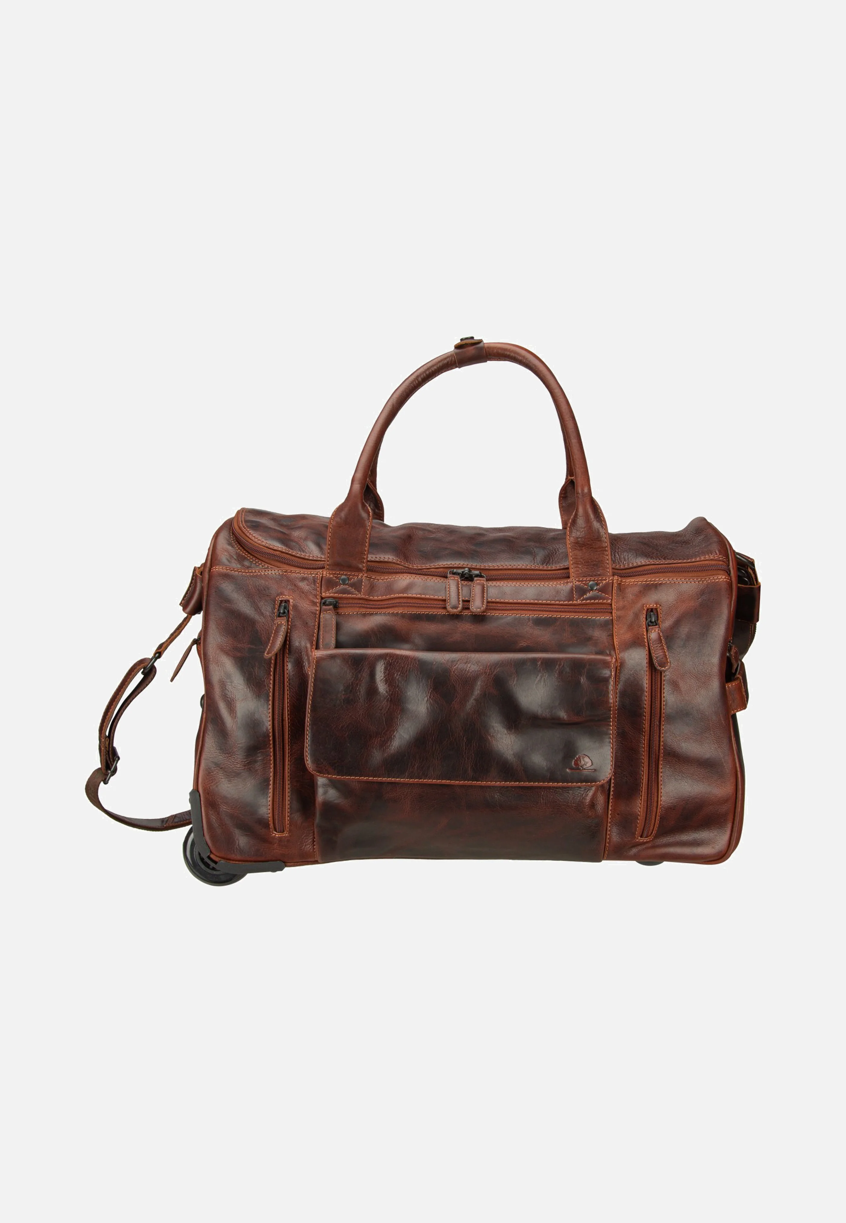 Rugged Trolley Traveller Teak Brown - Travel Bag - Image 2