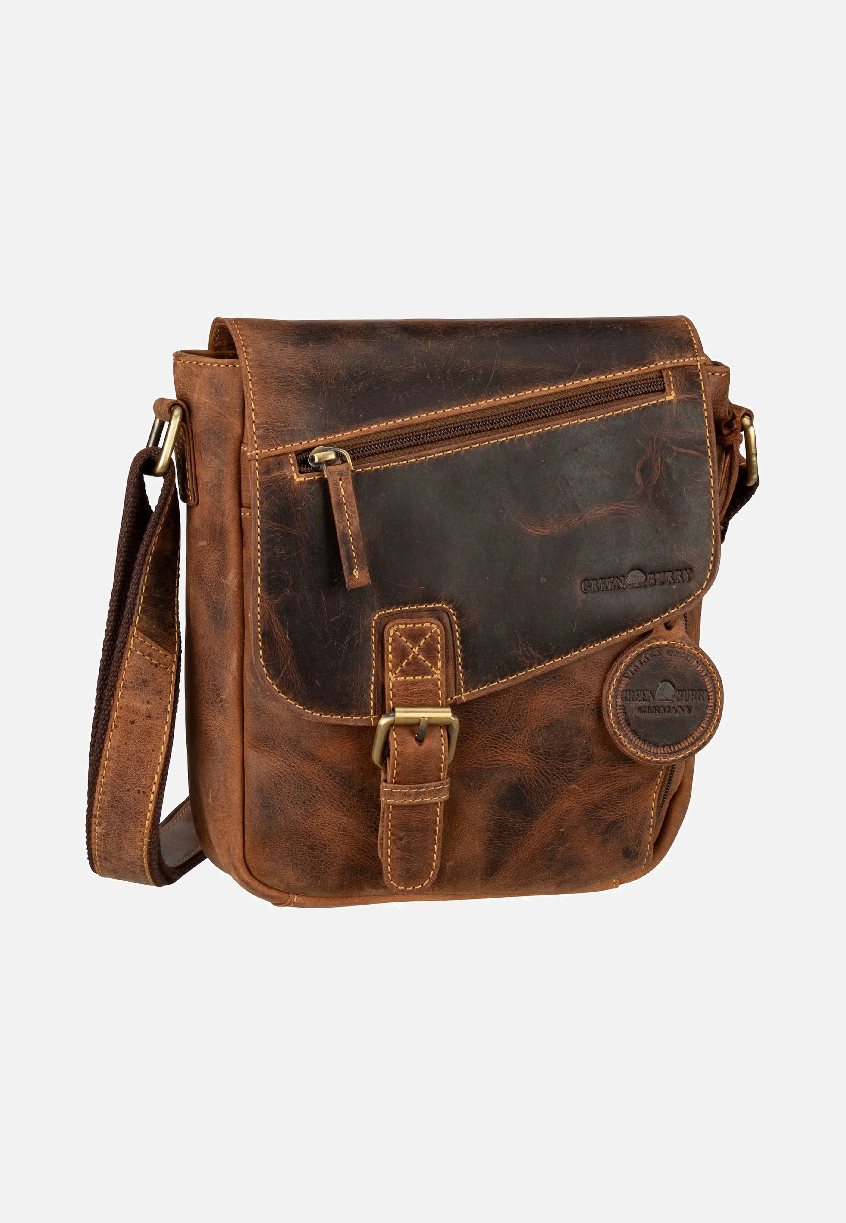 Vintage 1540 Revolver Bag S Sattelbraun - Crossbody Bag