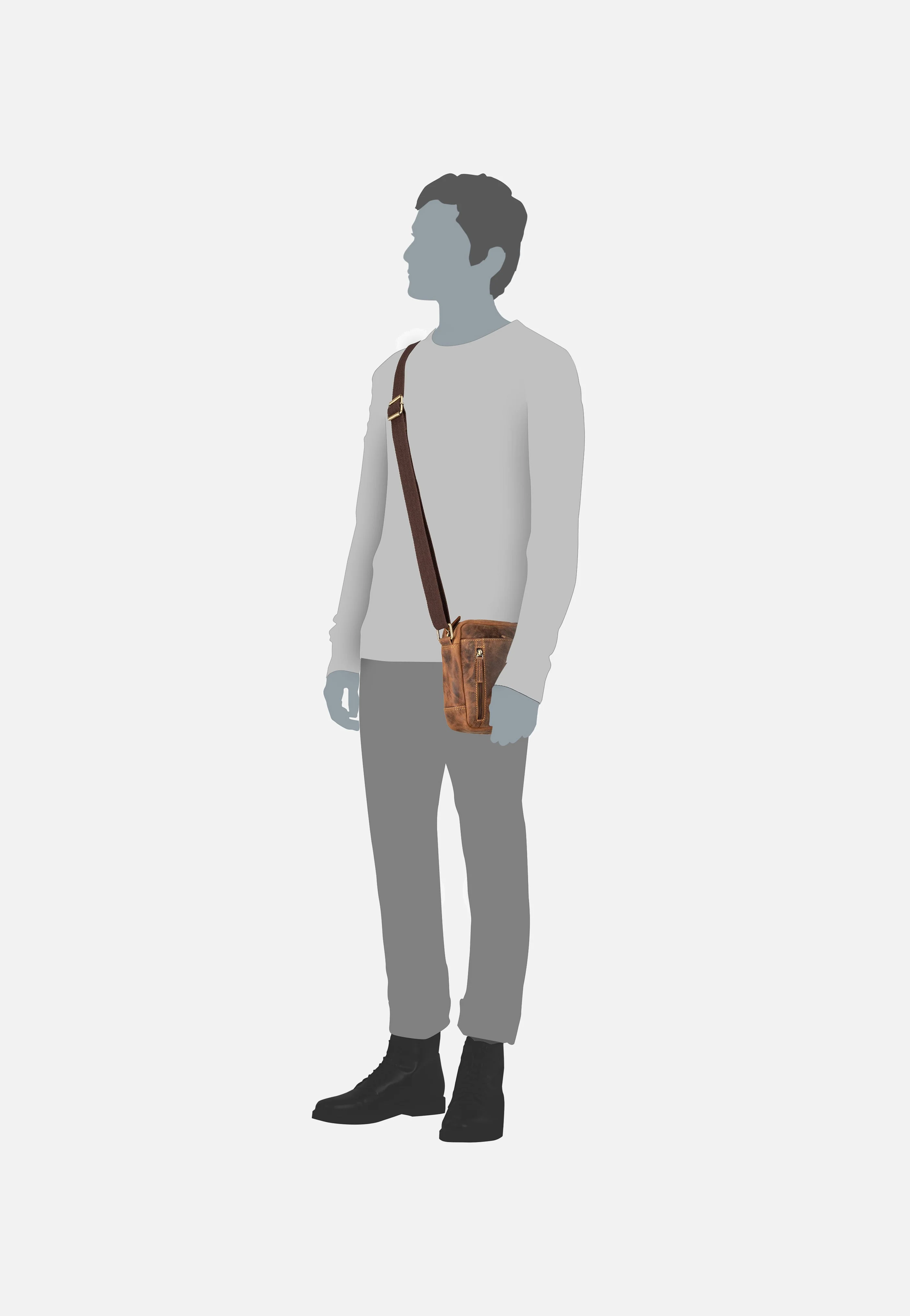 Vintage 1556 Sattelbraun - Crossbody Bag - Image 6