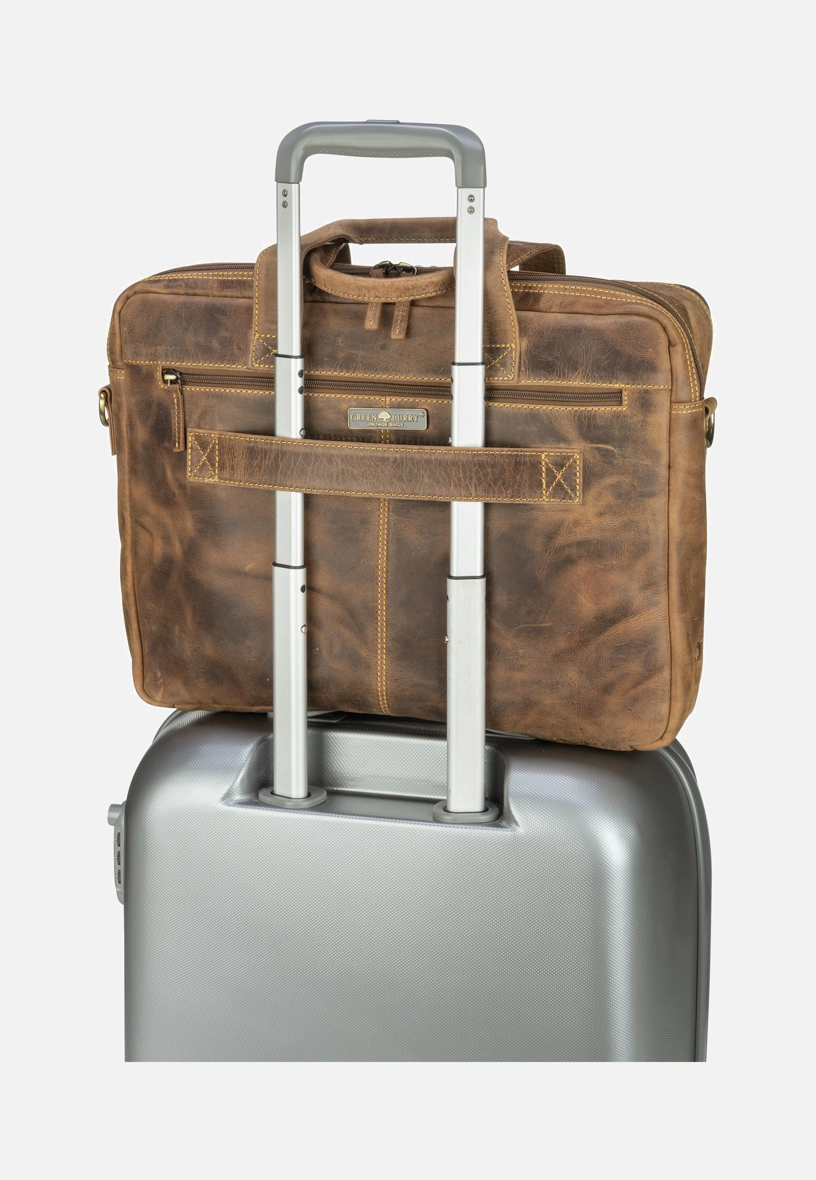 Vintage 1572 Teak-Brown - Aktentasche - Image 6