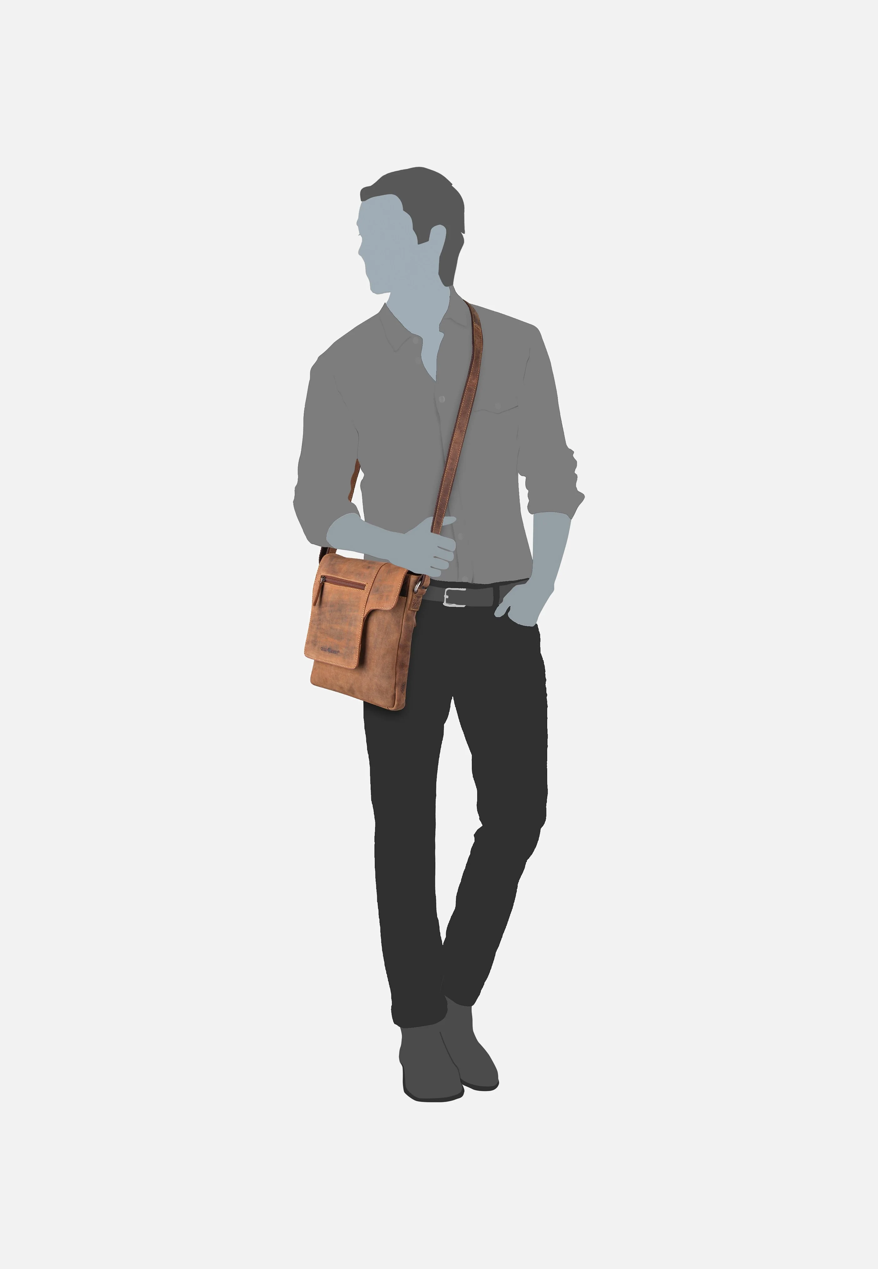 Vintage 1650 Brown - Crossbody Bag - Image 7
