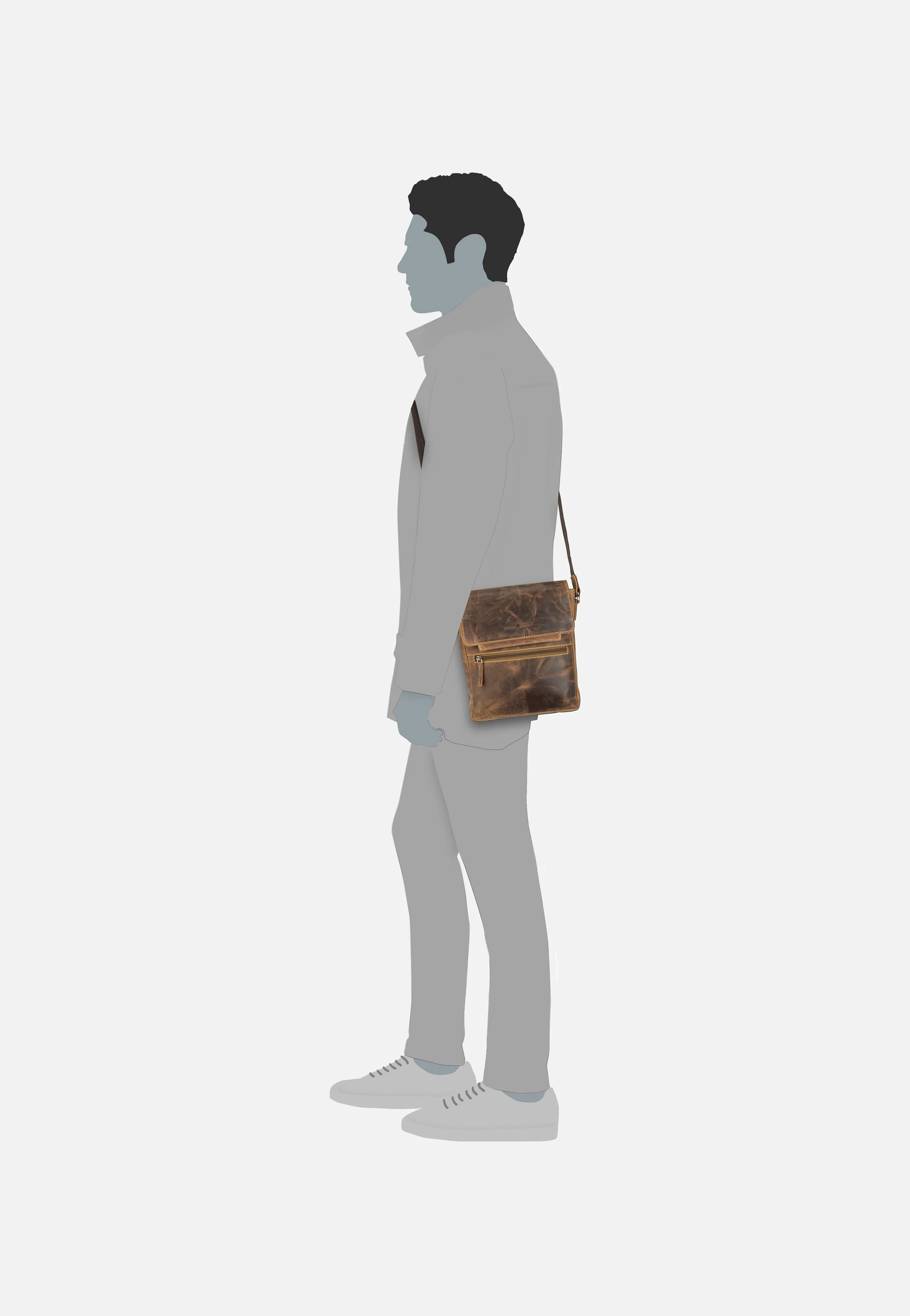 Vintage 1650C Brown - Crossbody Bag - Image 6