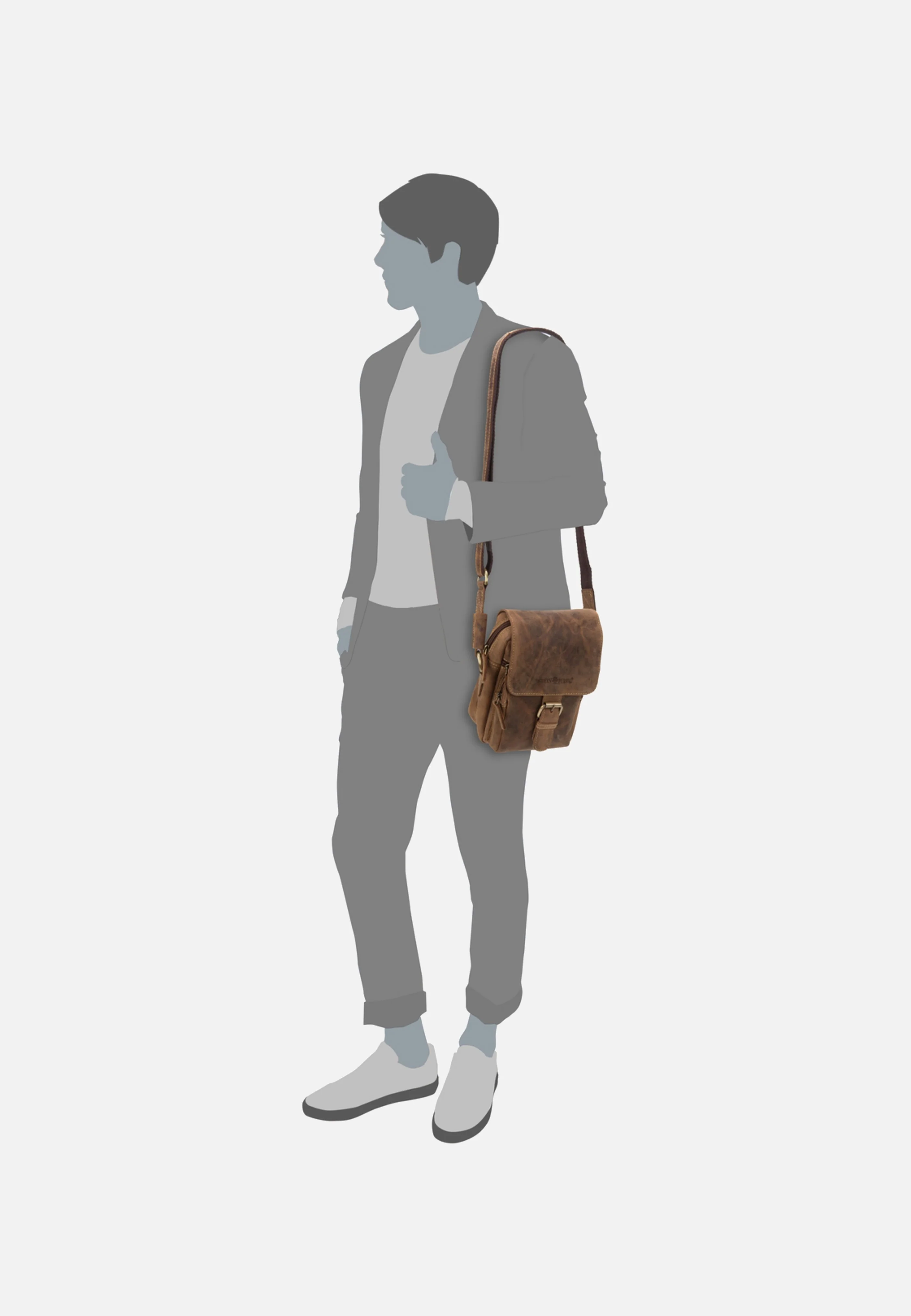 Vintage 1651 Sattelbraun - Crossbody Bag - Image 5