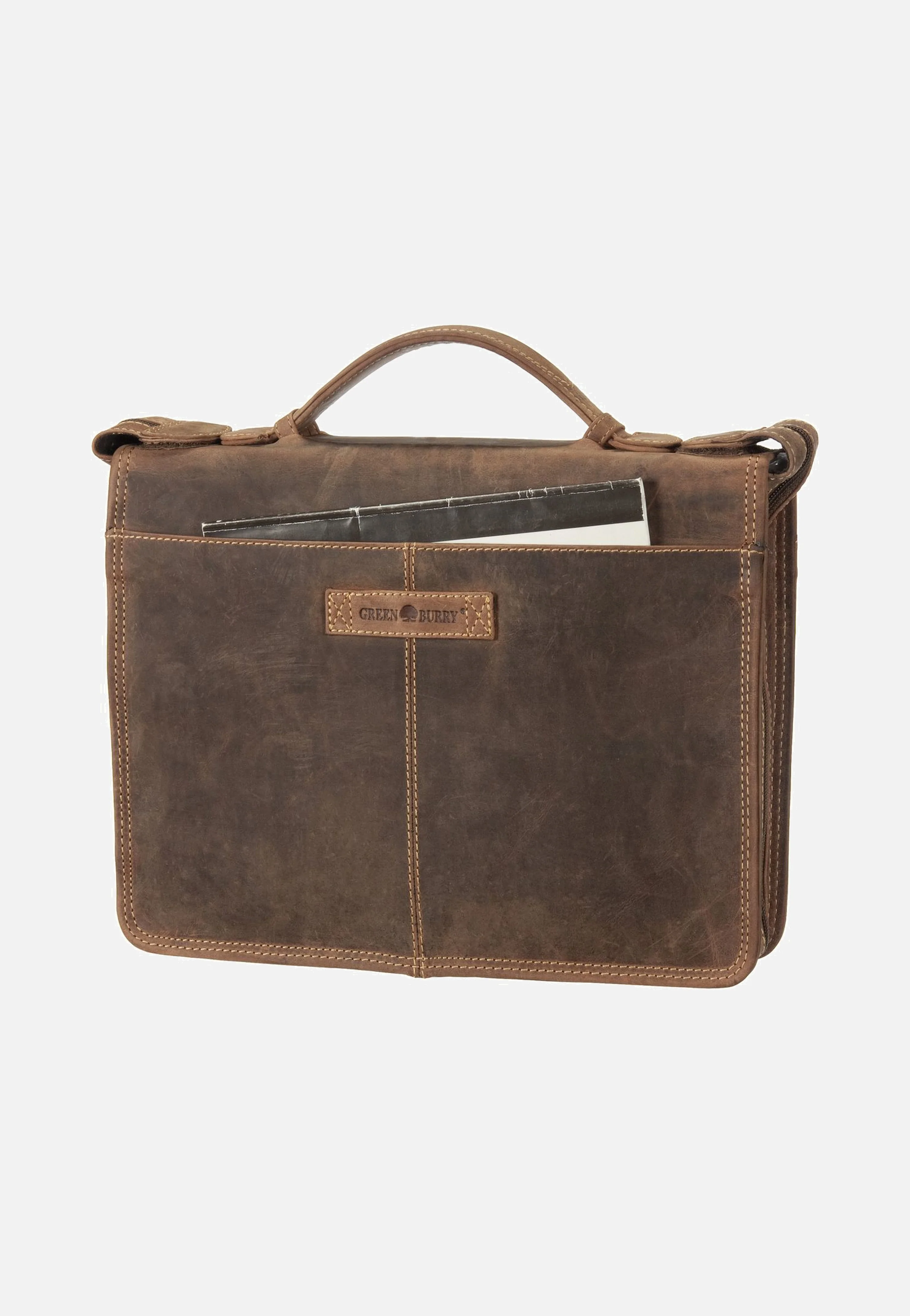 Vintage Business Planer Sattelbraun - Dokumentenmappe - Image 4