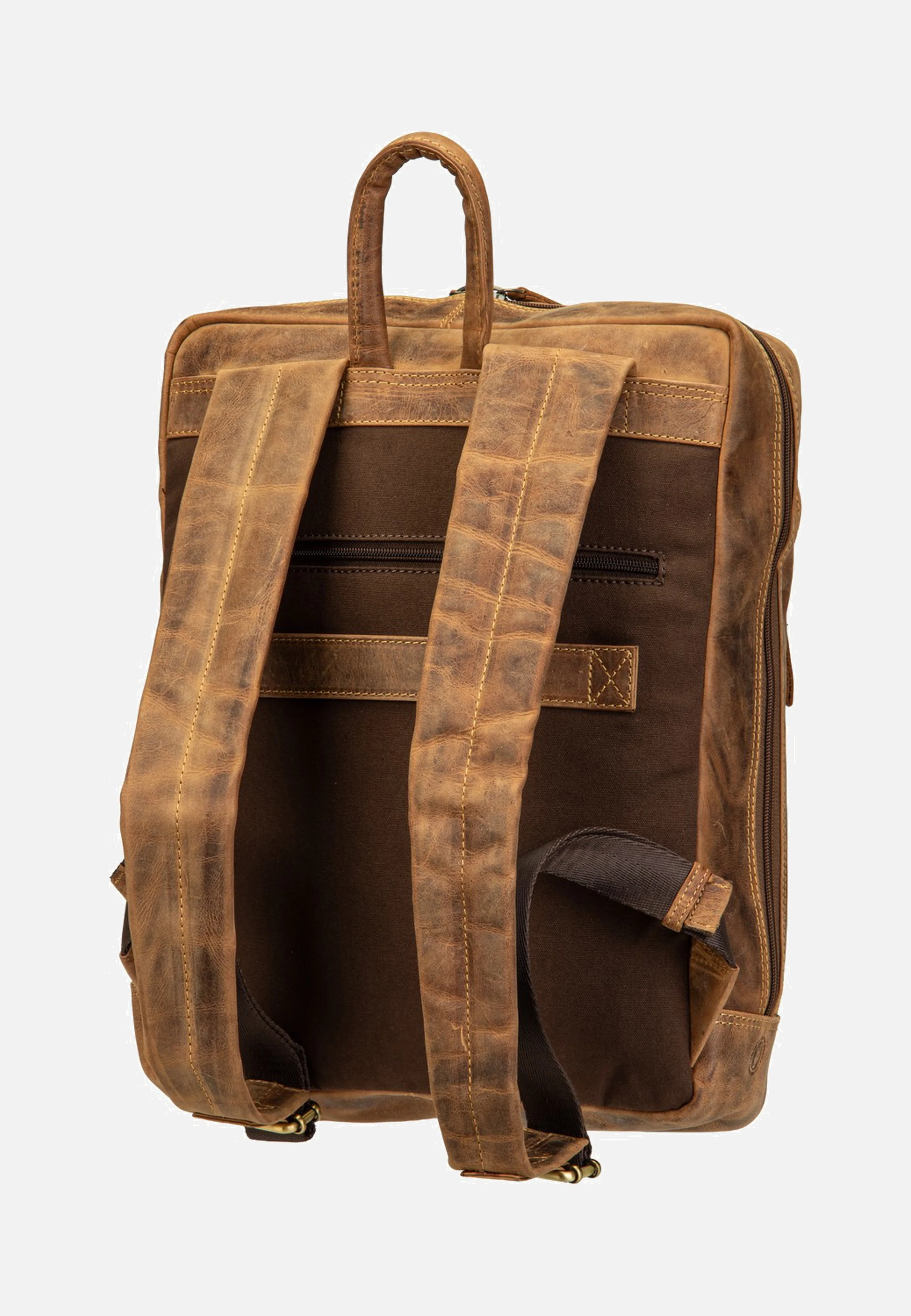 Vintage Business Project 2 Sattelbraun - Rucksack - Image 3