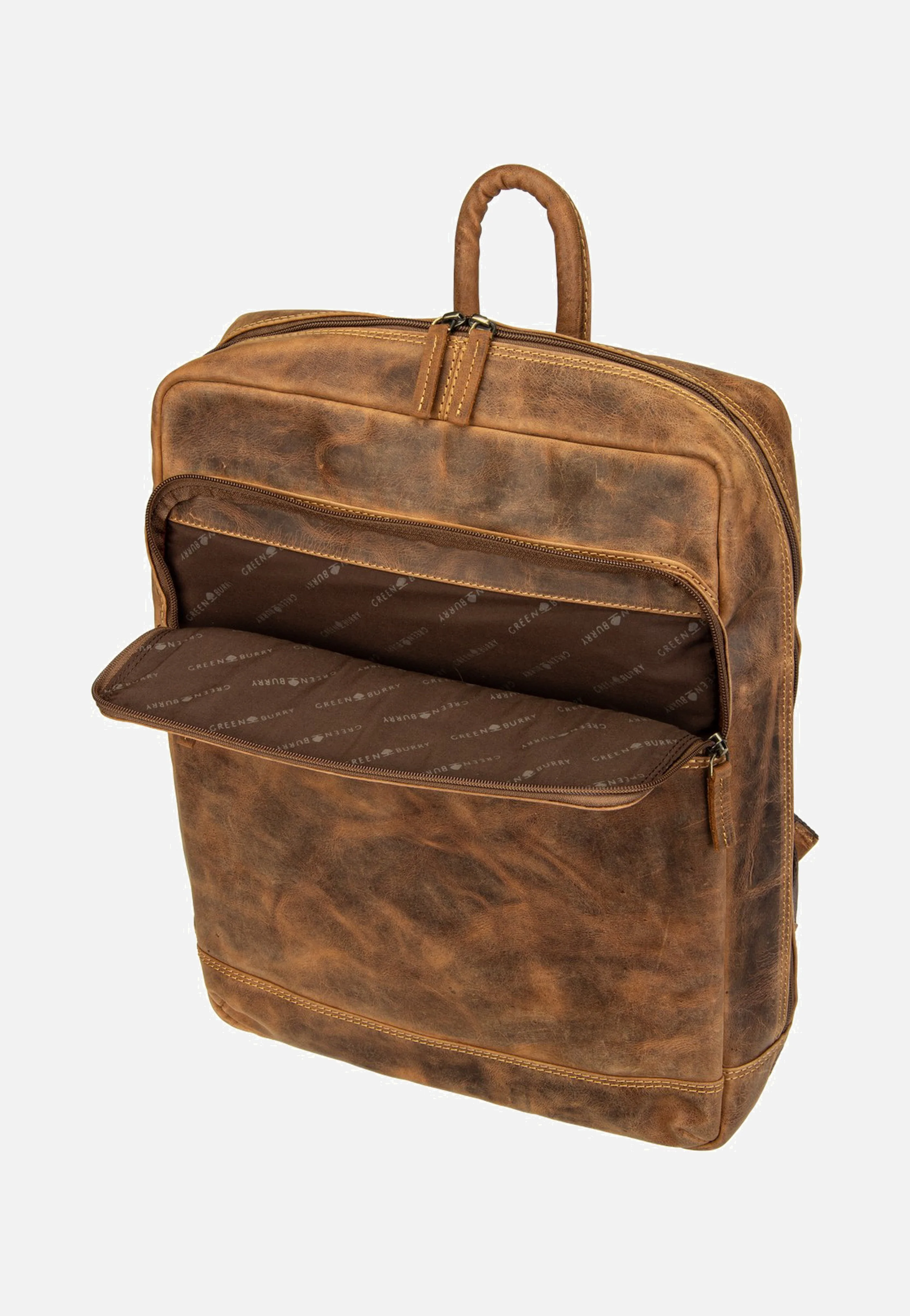 Vintage Business Project 2 Sattelbraun - Rucksack - Image 6