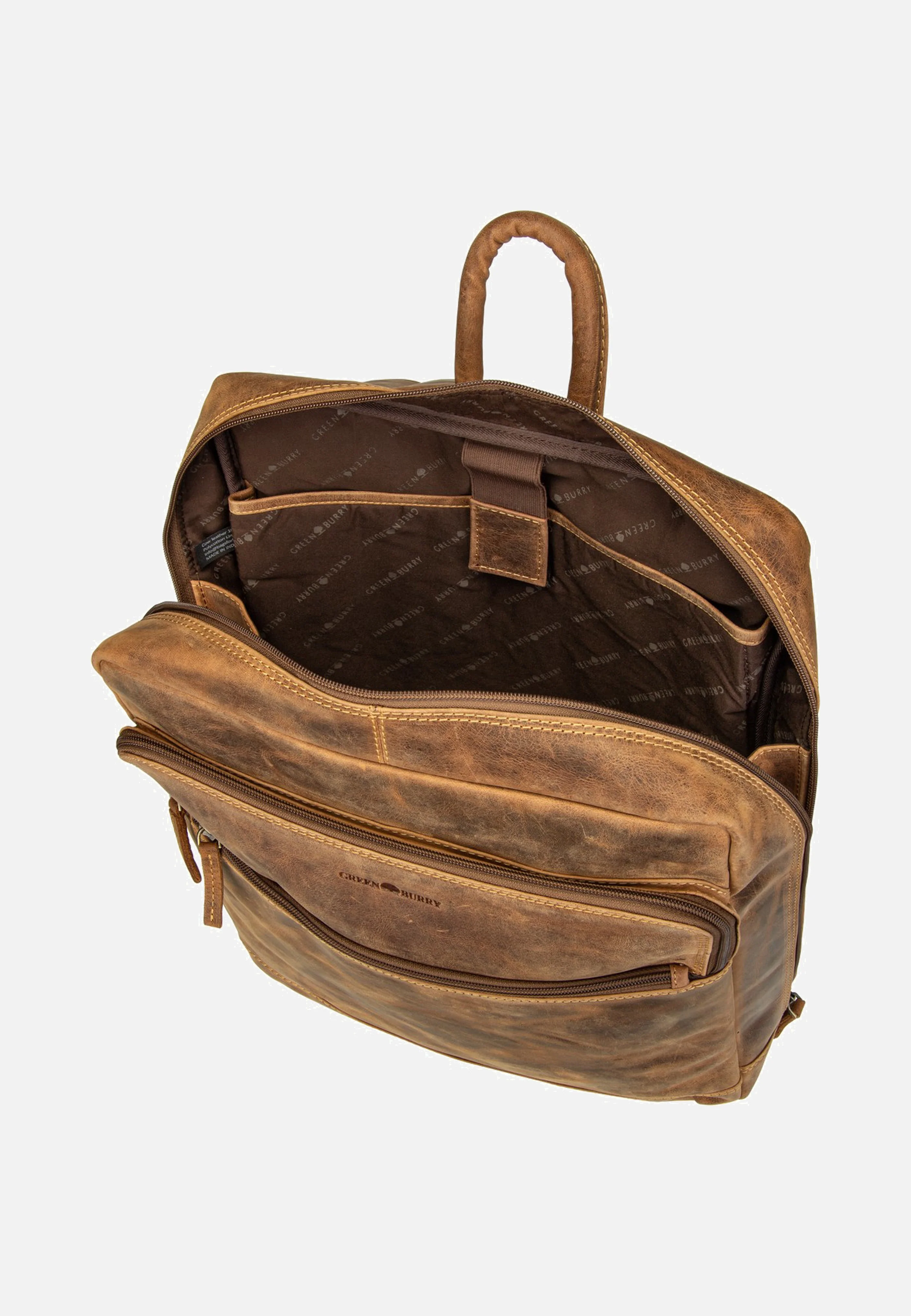 Vintage Business Project 2 Sattelbraun - Rucksack - Image 7