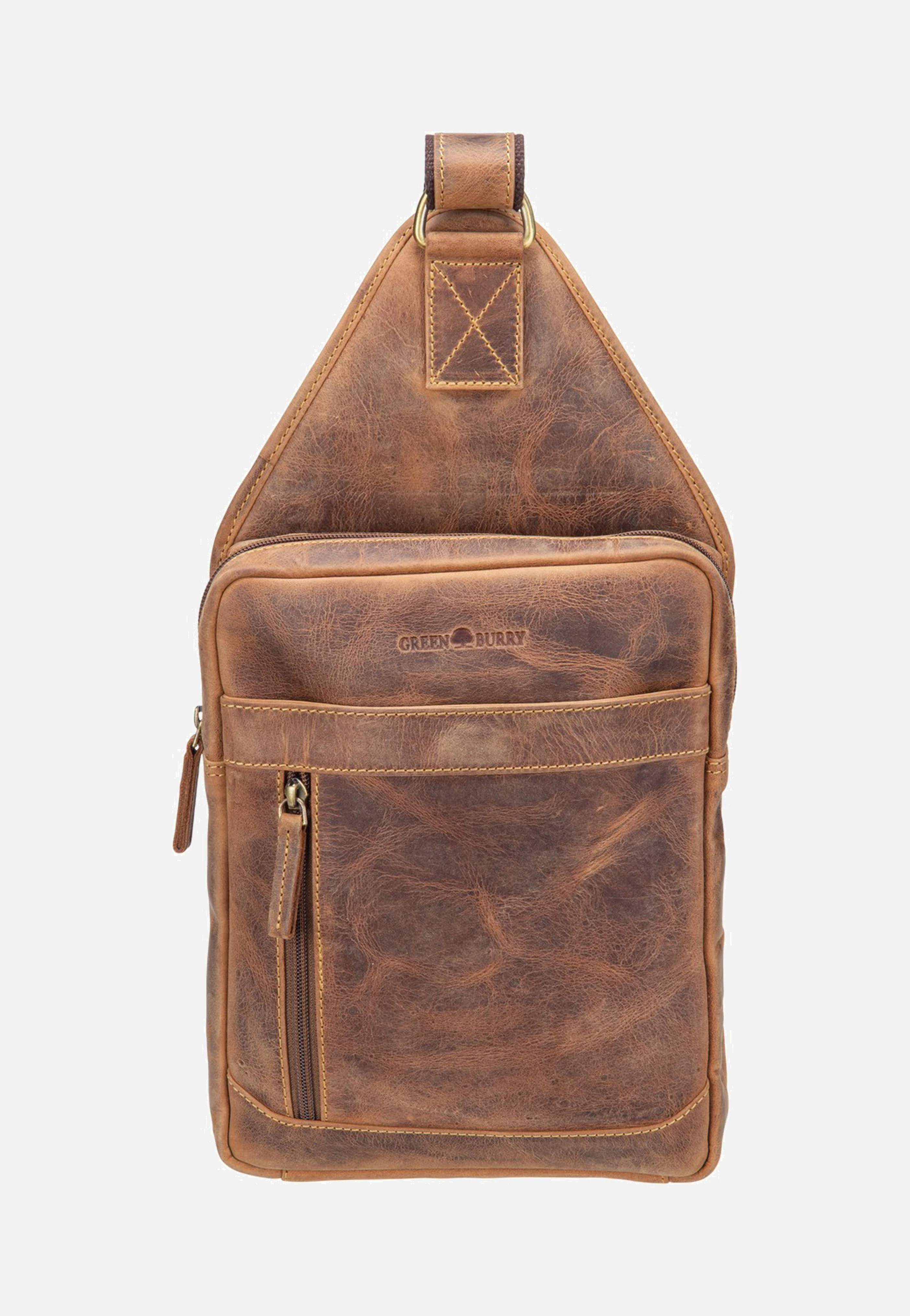 Vintage Crossbody Sattelbraun - Crossbody Bag - Image 2