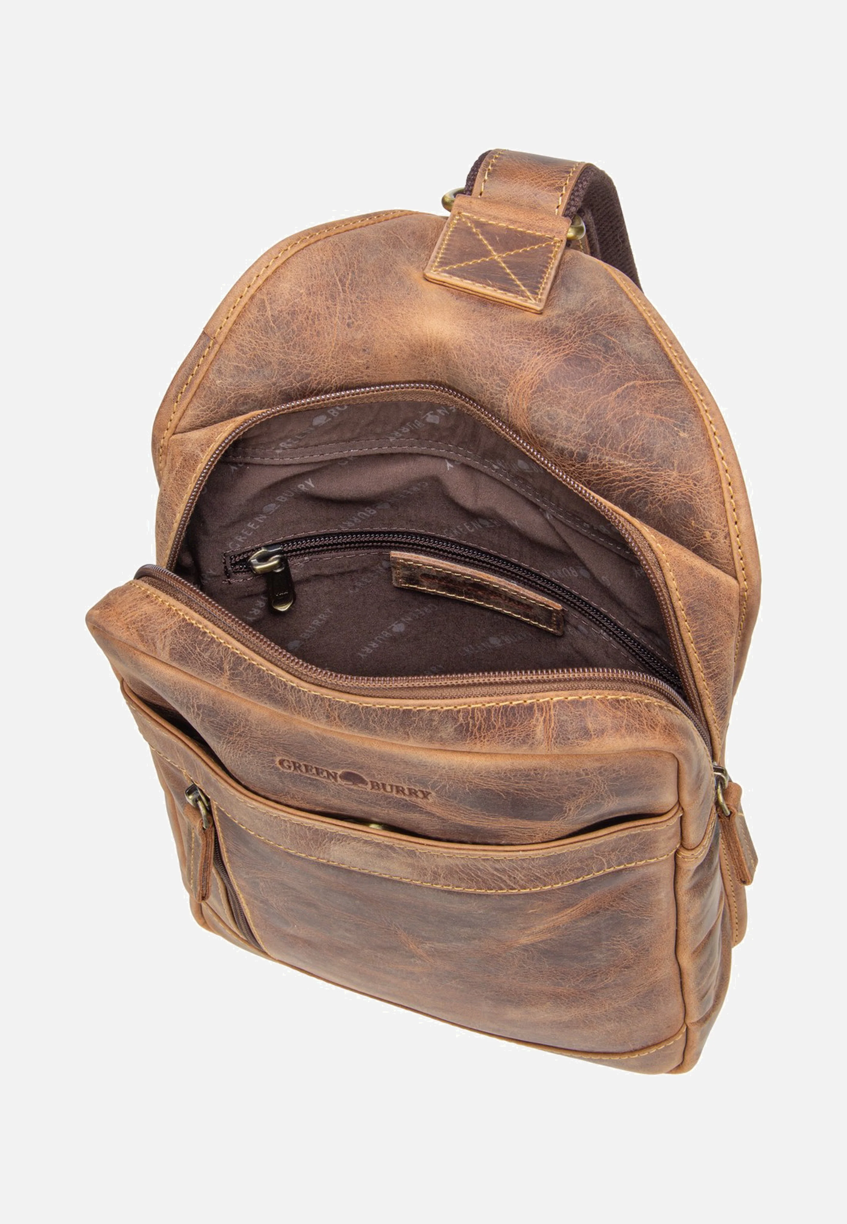Vintage Crossbody Sattelbraun - Crossbody Bag - Image 5