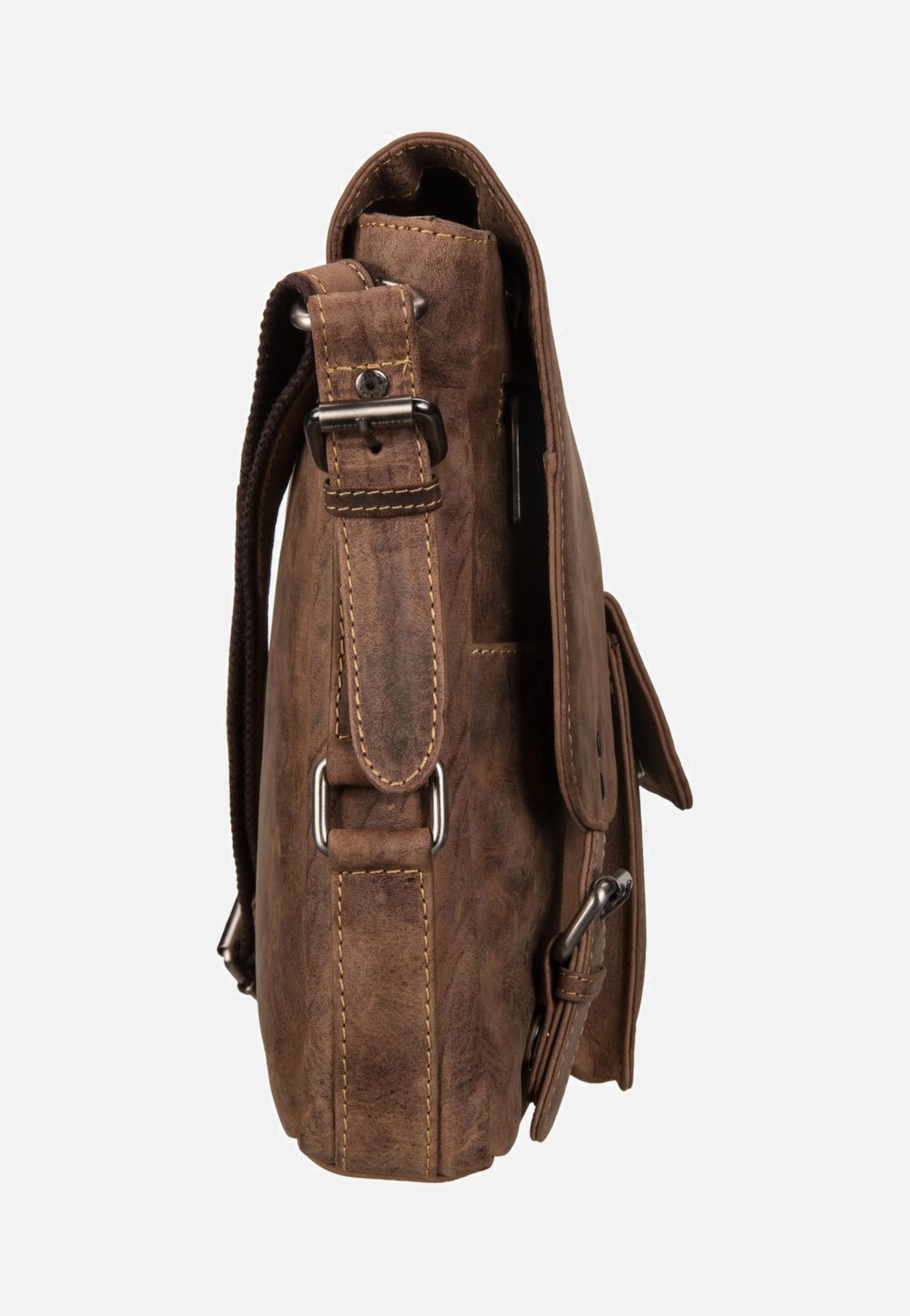 Vintage Revival Messenger 1913 Sattelbraun - Messenger Bag - Image 6
