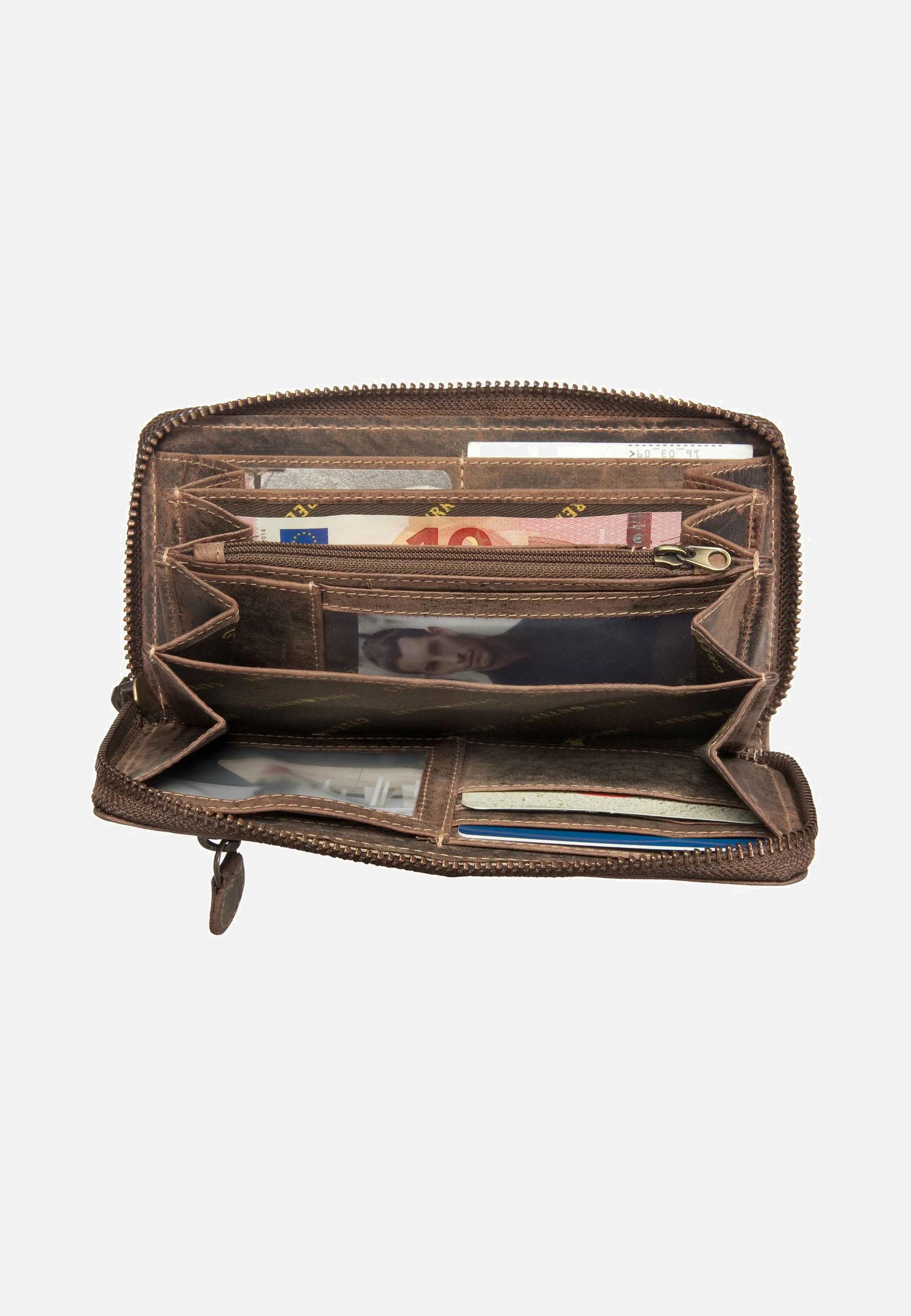Vintage RV-Damenbörse Sattelbraun - Portemonnaie - Image 5