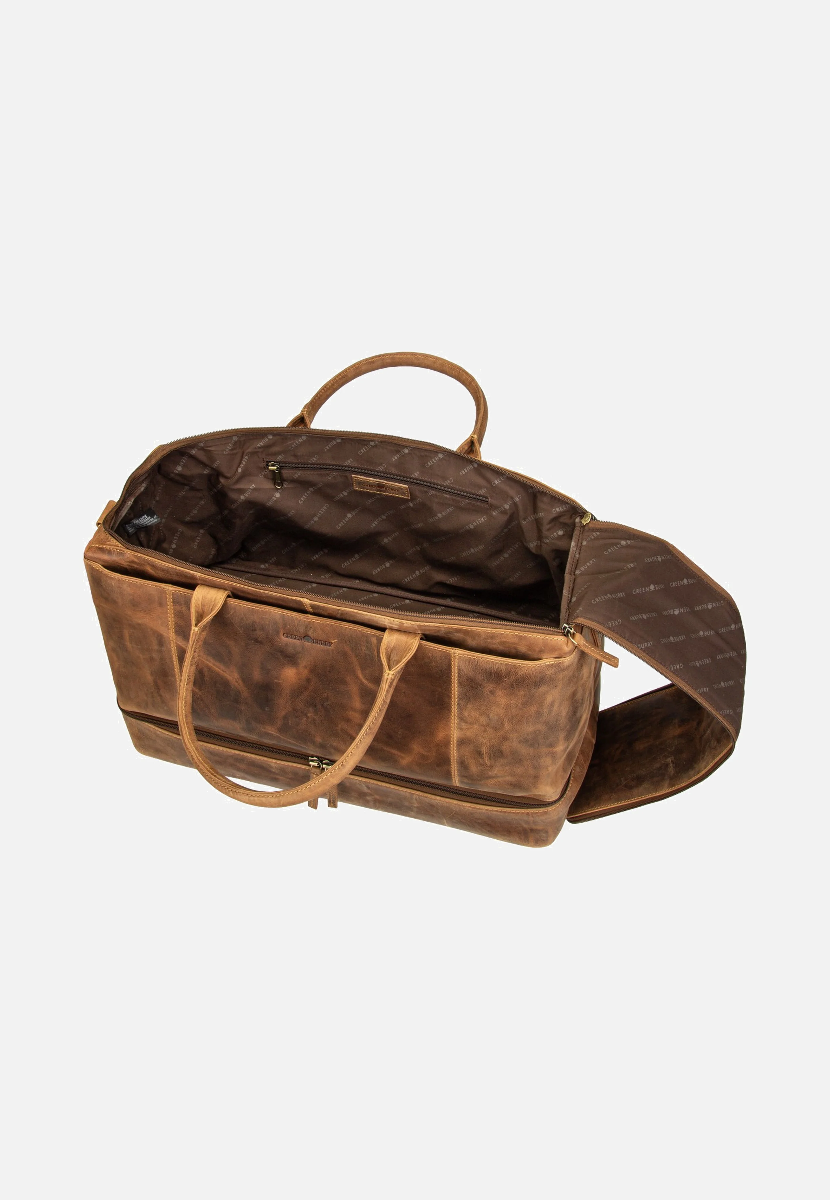 Vintage Traveller Leder Sattelbraun - Weekender - Image 5