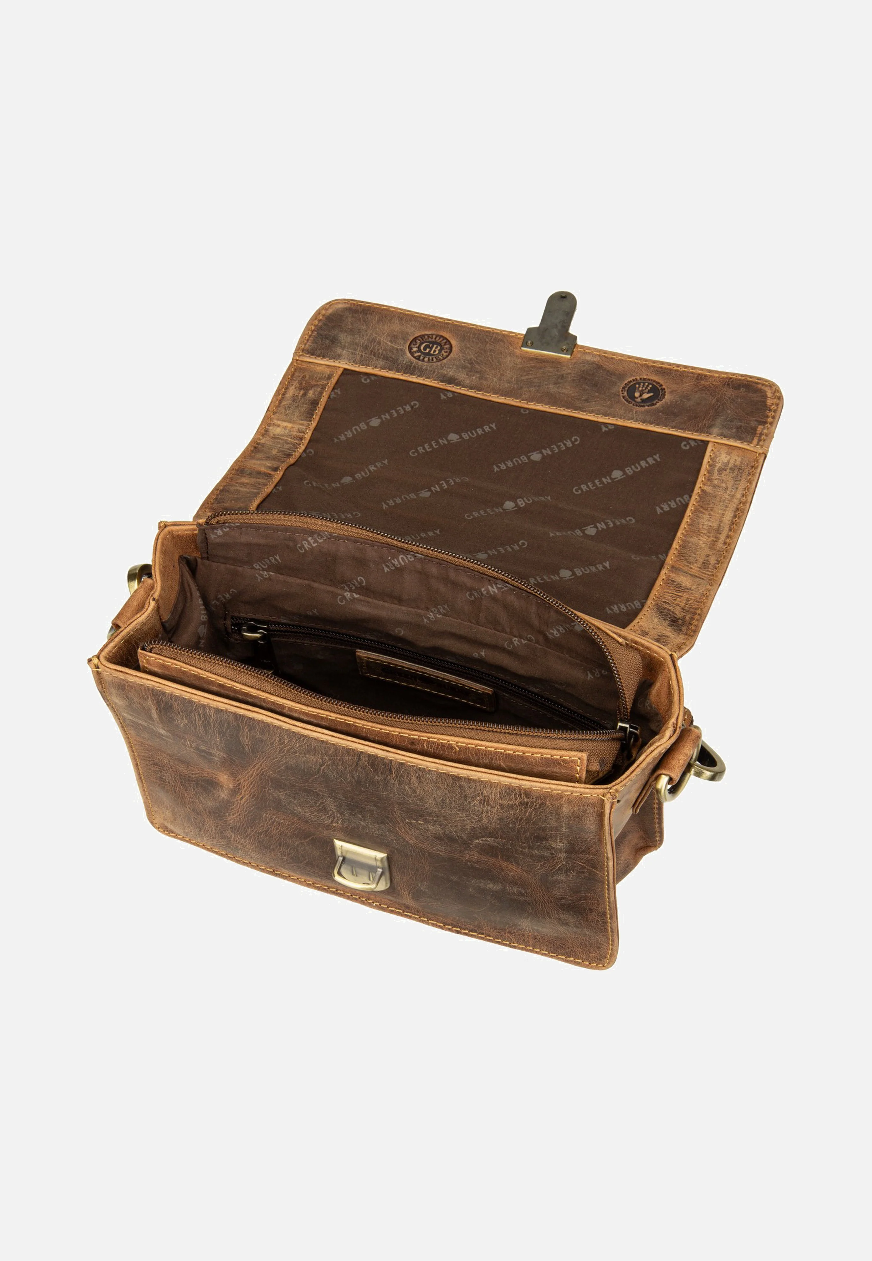 Vintage Umhängetasche 1440 Sattelbraun - Crossbody Bag - Image 5