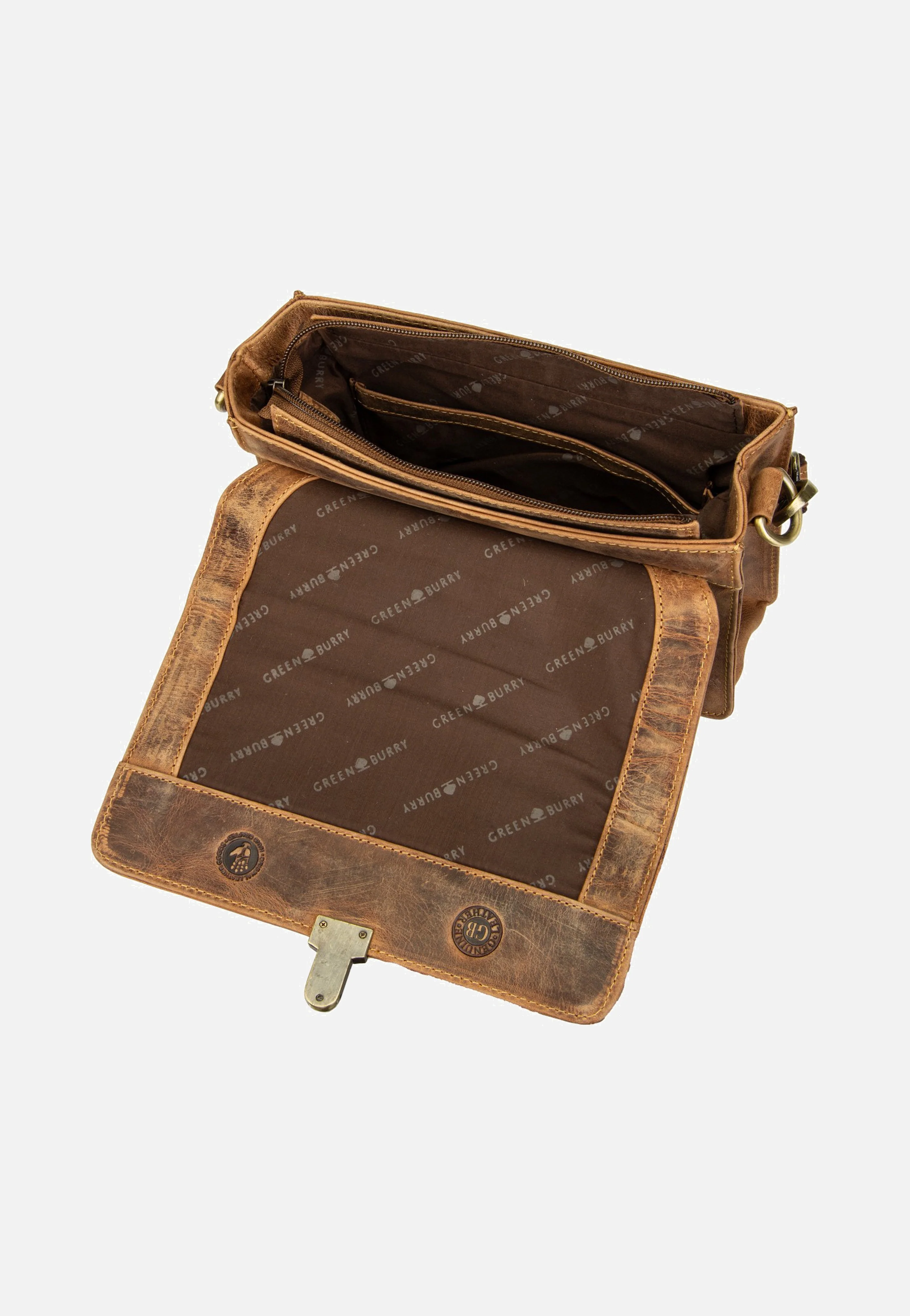Vintage Umhängetasche 1440 Sattelbraun - Crossbody Bag - Image 6