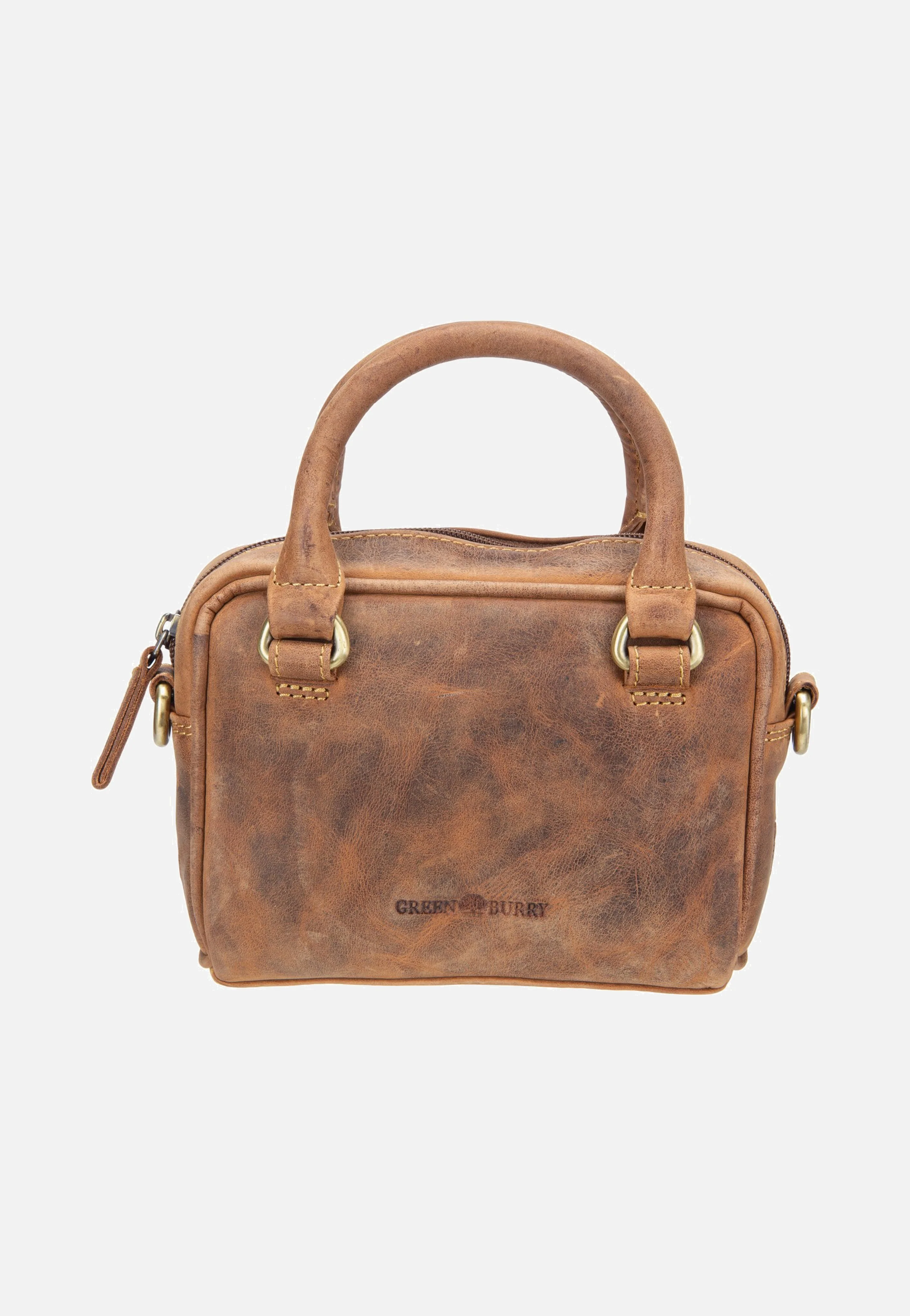 Vintage Umhängetasche Mini Sattelbraun - Crossbody Bag - Image 2