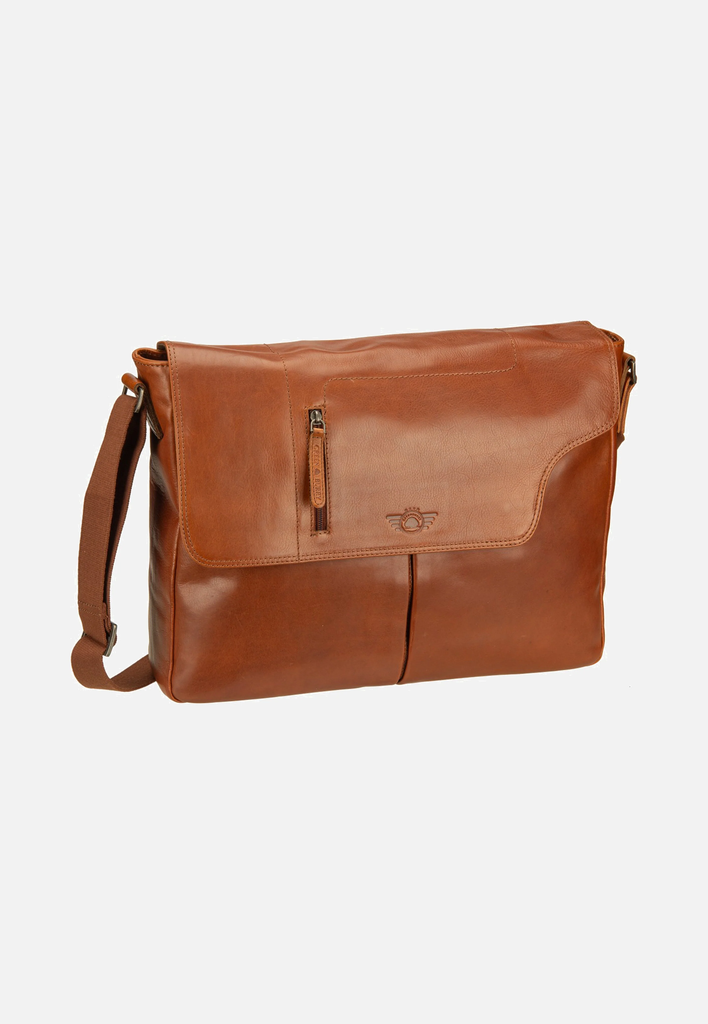 Waxy Vintage A4 Messenger Tobacco Nut - Umhängetasche